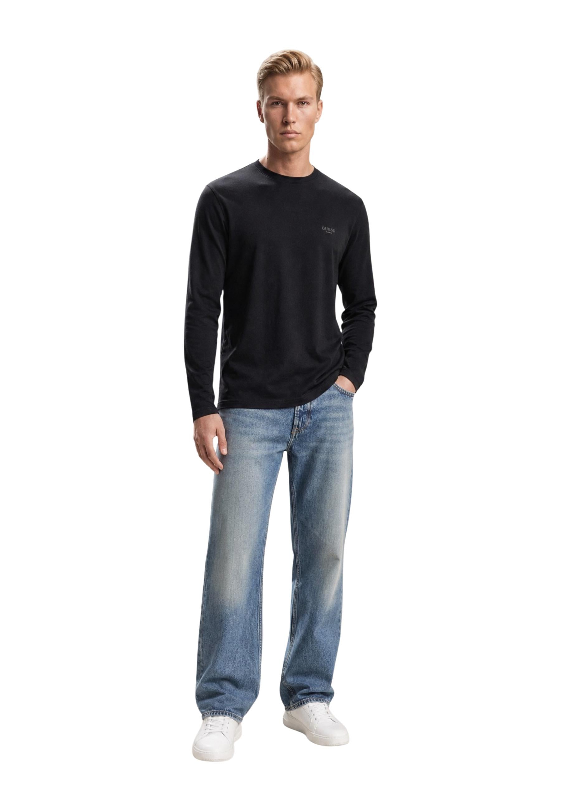 Guess T-shirt homme — black