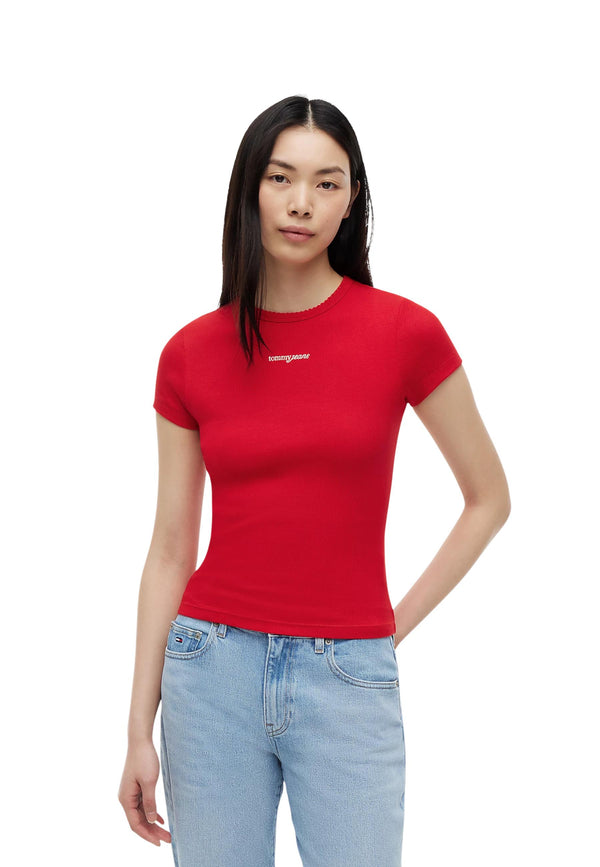 Tommy Hilfiger Jeans T-shirt femme — red