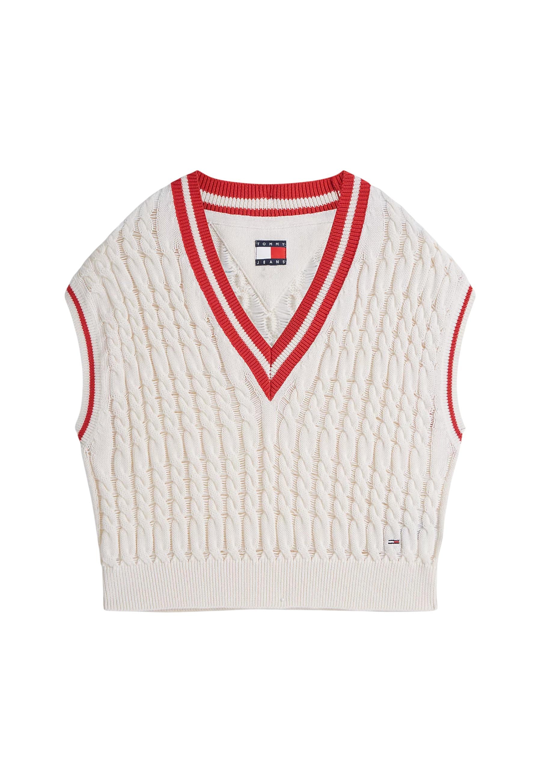 Tommy Hilfiger Jeans Jean femme Gilets — white