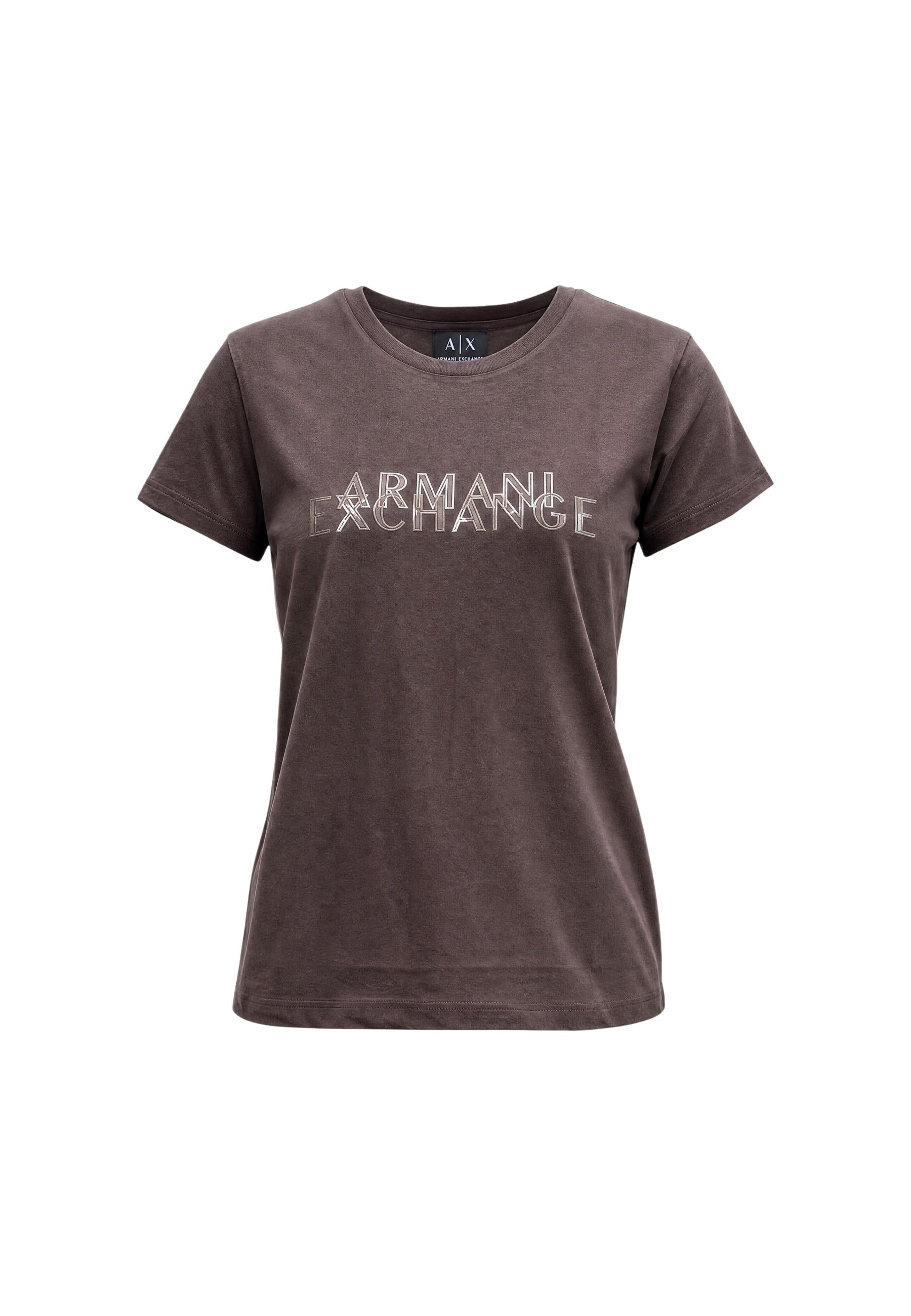 Armani Exchange T-shirt femme — brown