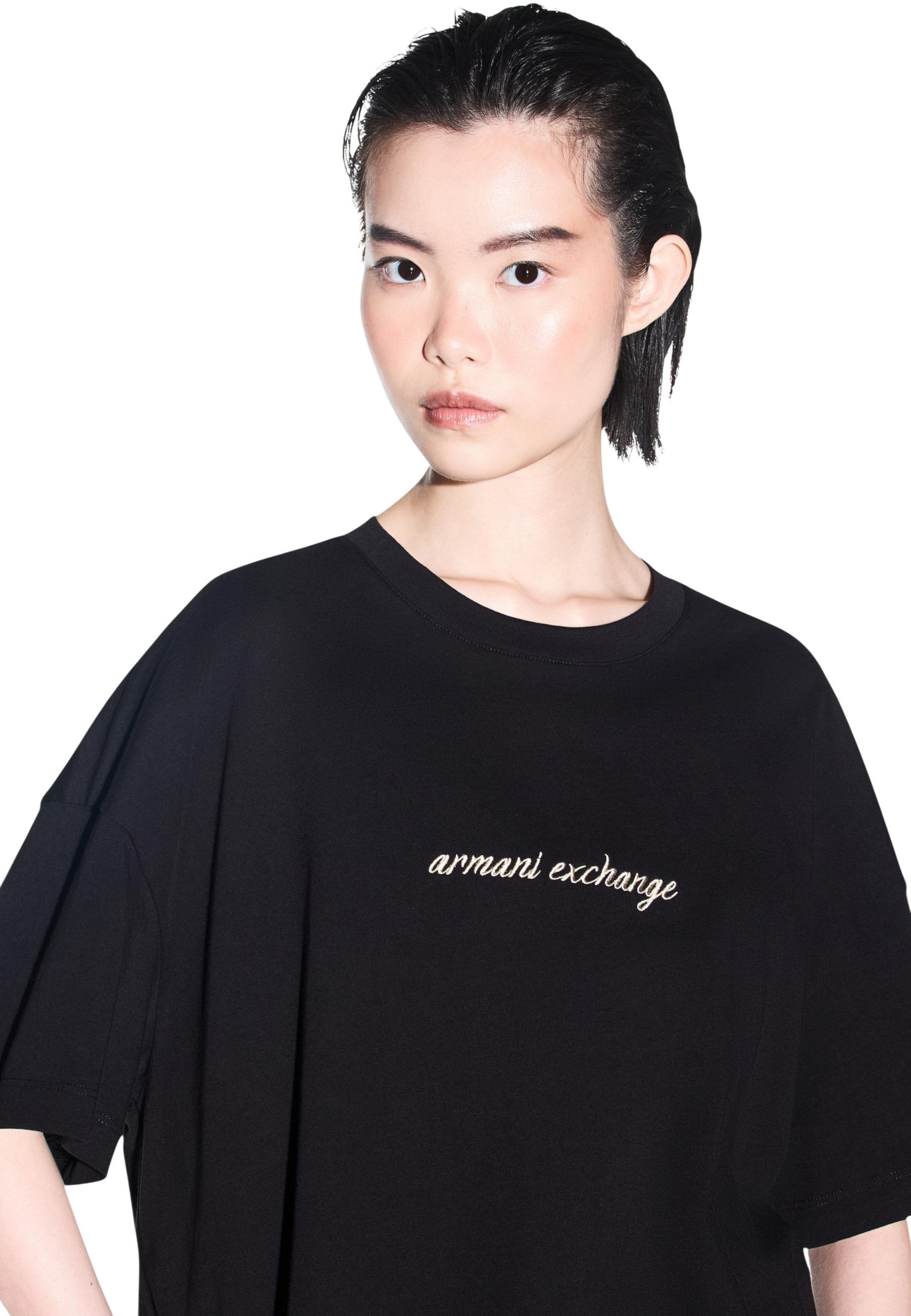 Armani Exchange T-shirt femme — black