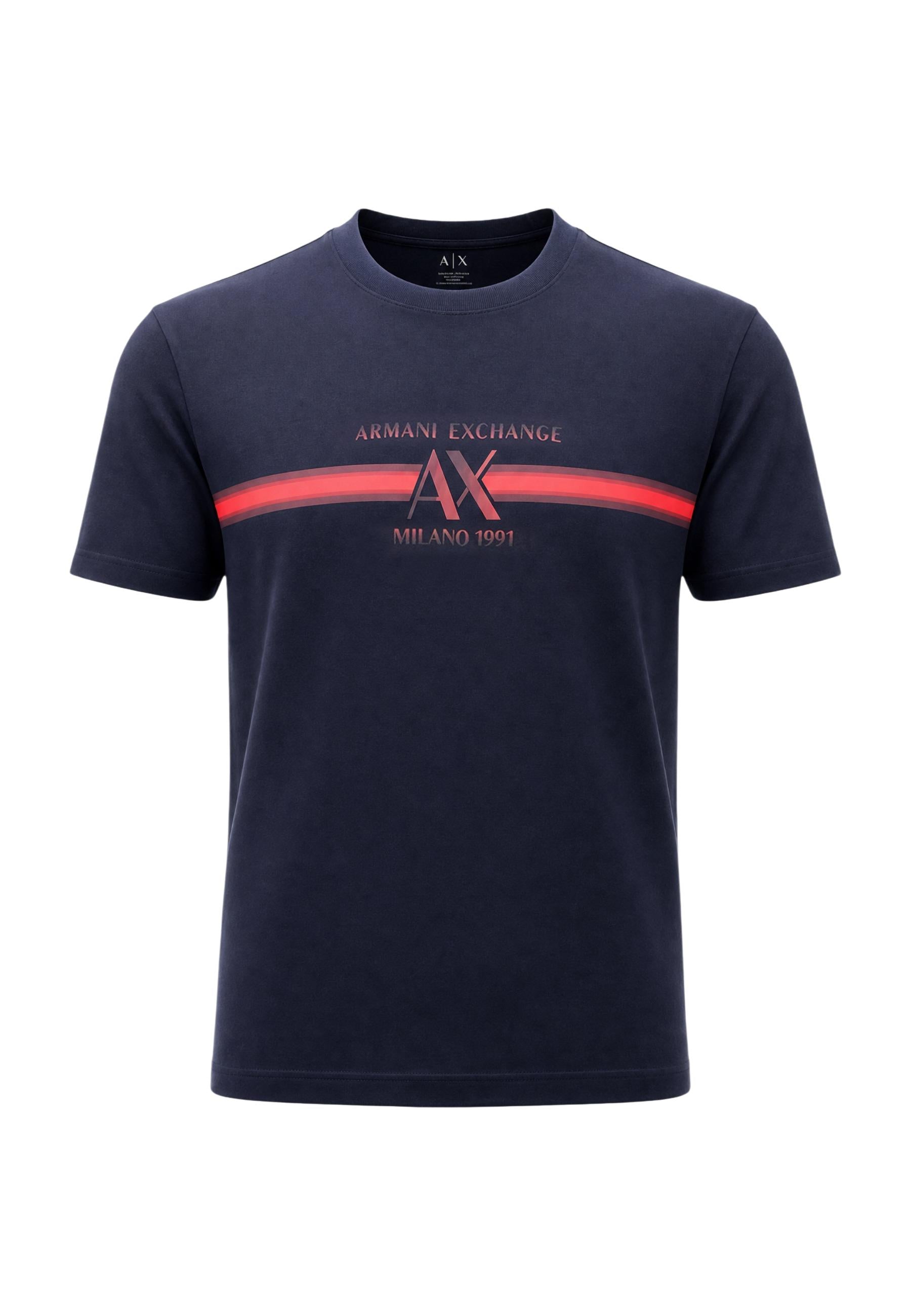 Armani Exchange T-shirt homme — blue