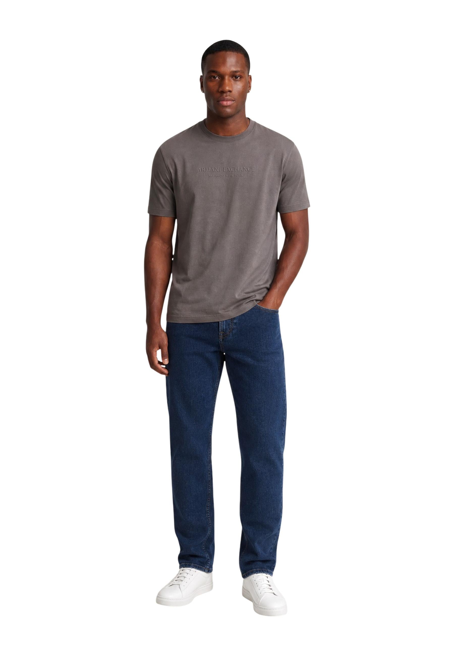 Armani Exchange T-shirt homme — brown