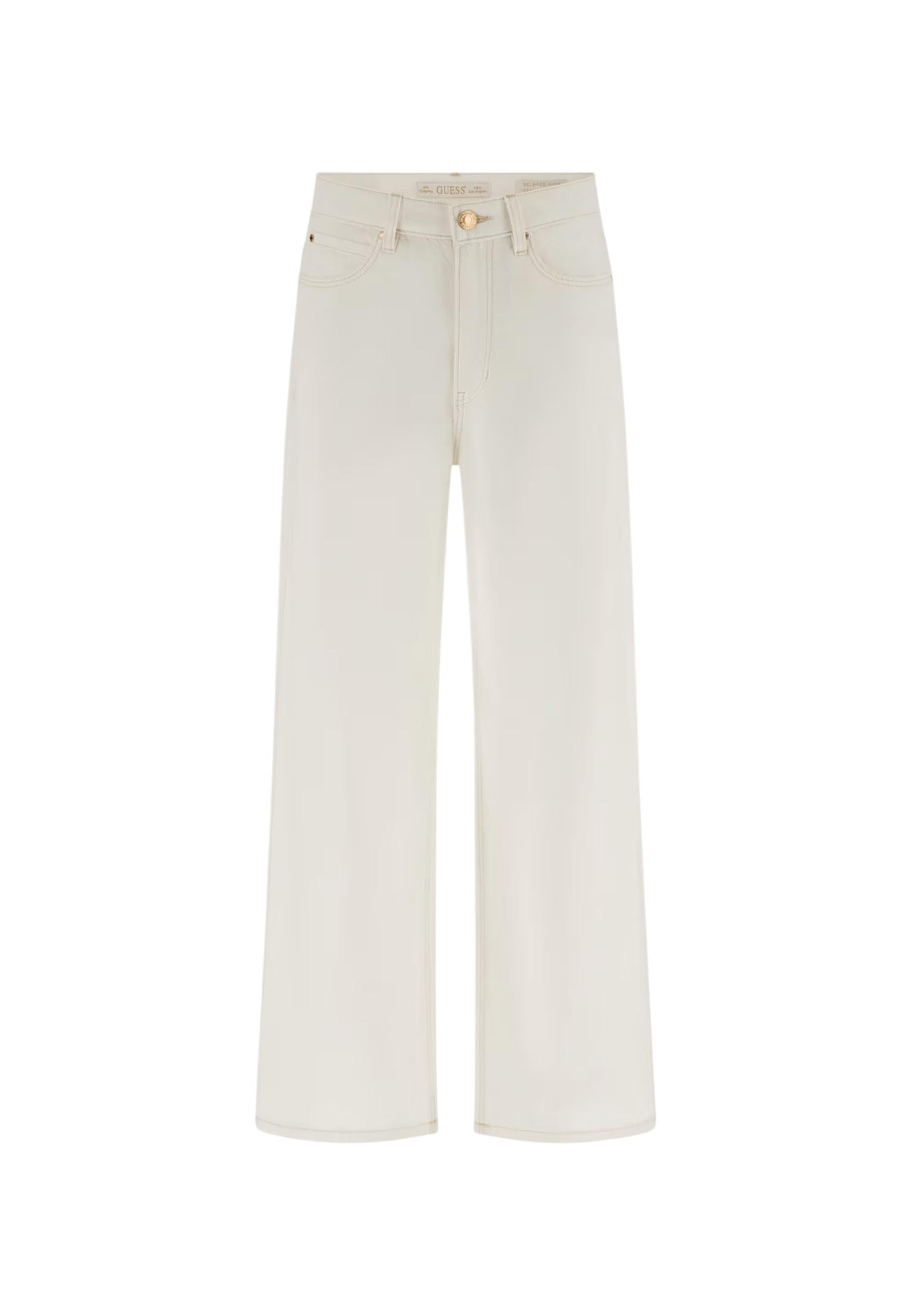 Guess Pantalon femme Pantalons — white