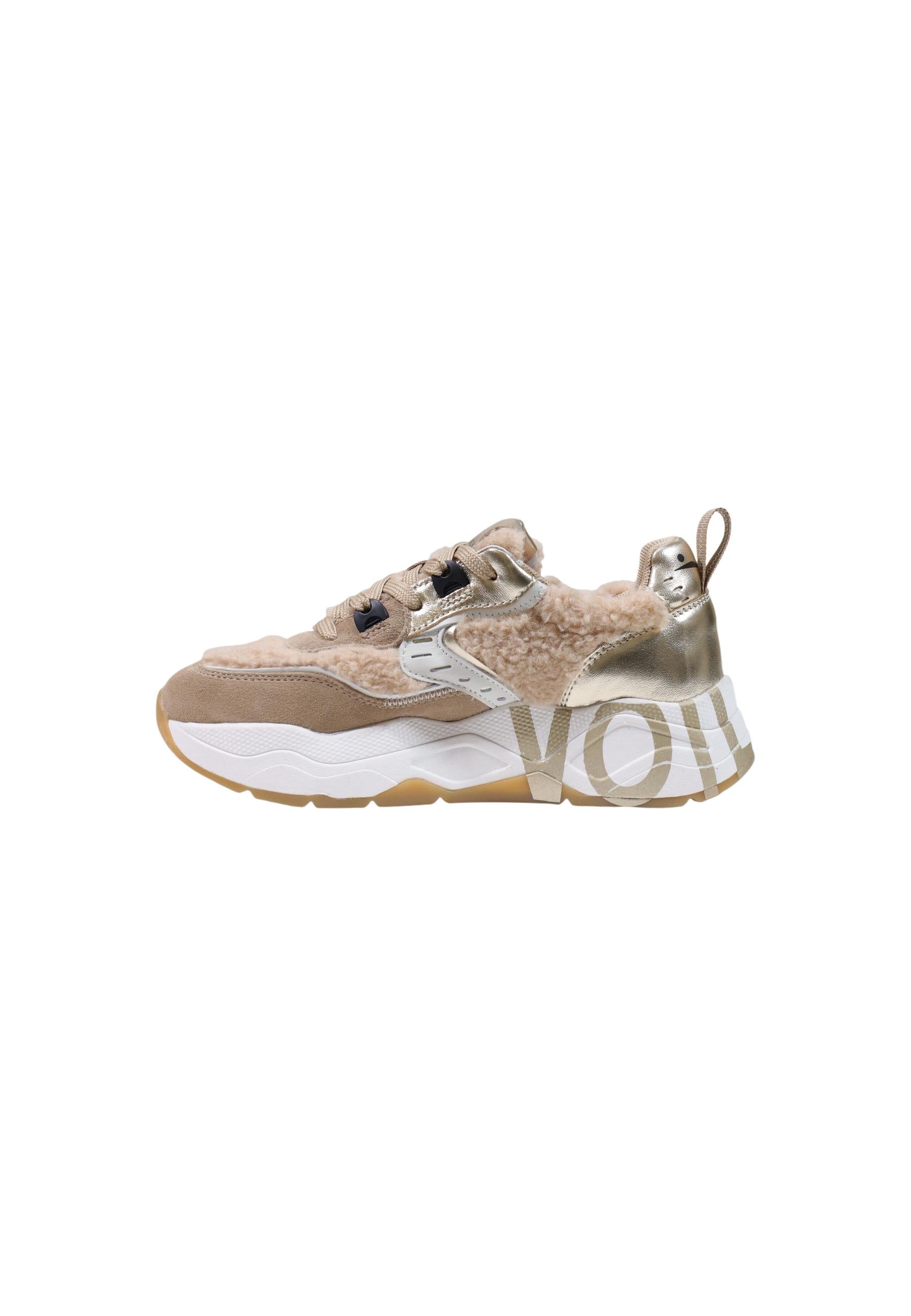 Voile Blanche Baskets femme — gold