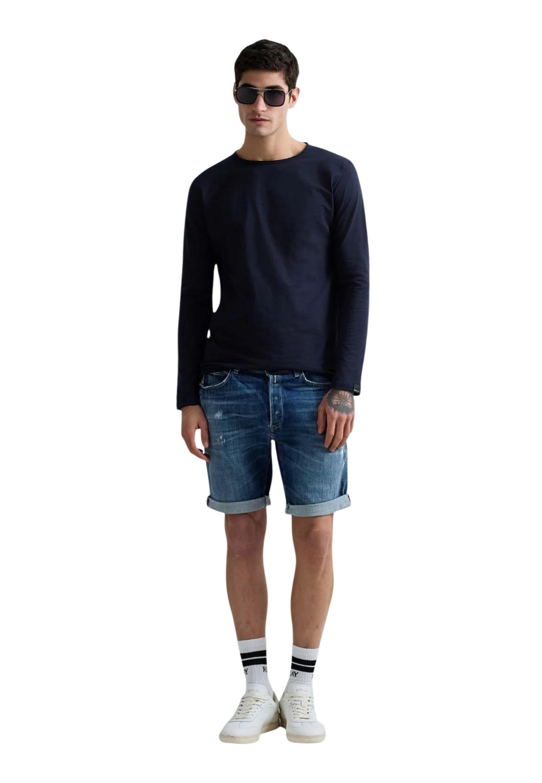 Replay T-shirt homme — blue