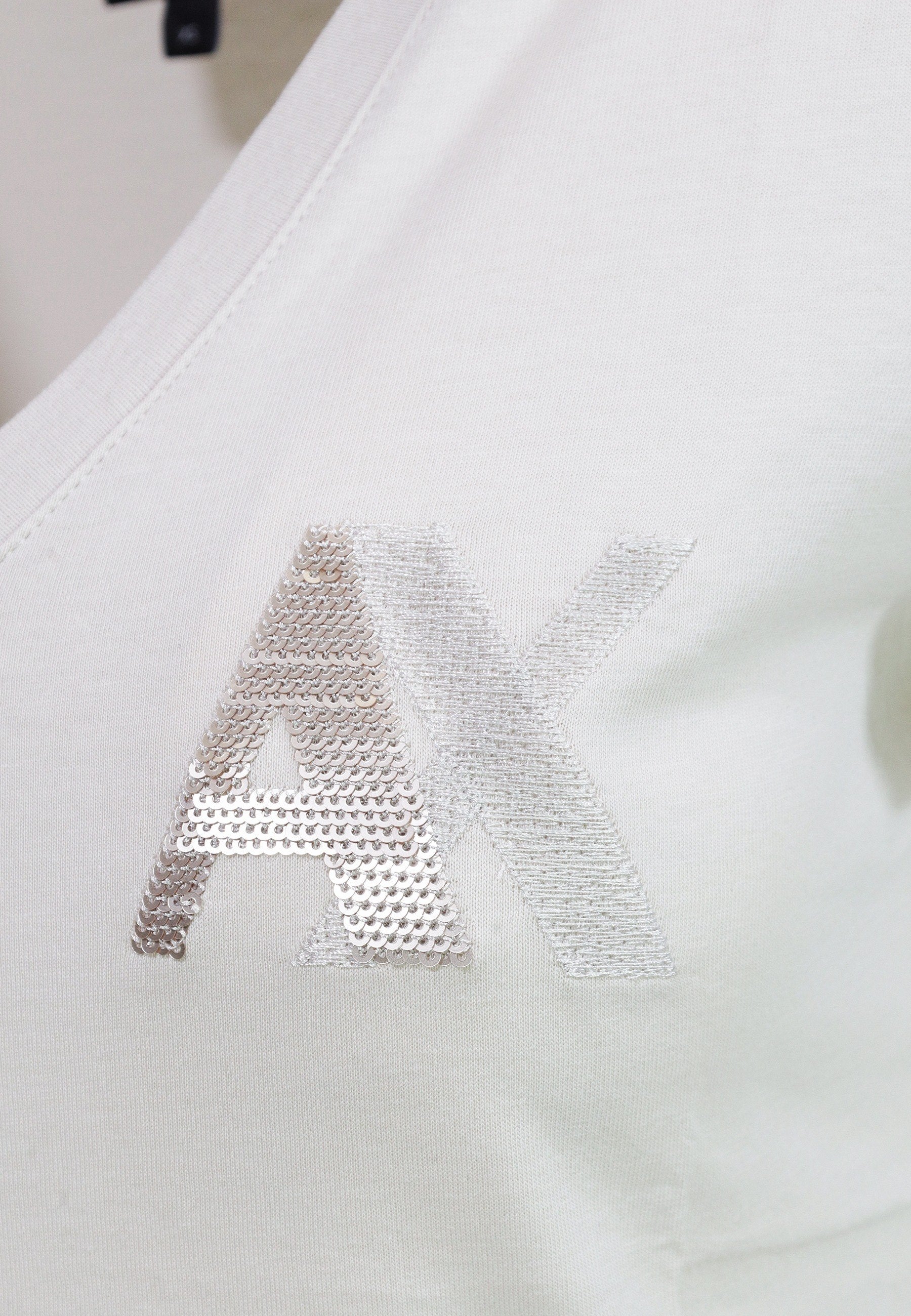 Armani Exchange T-shirt femme — beige