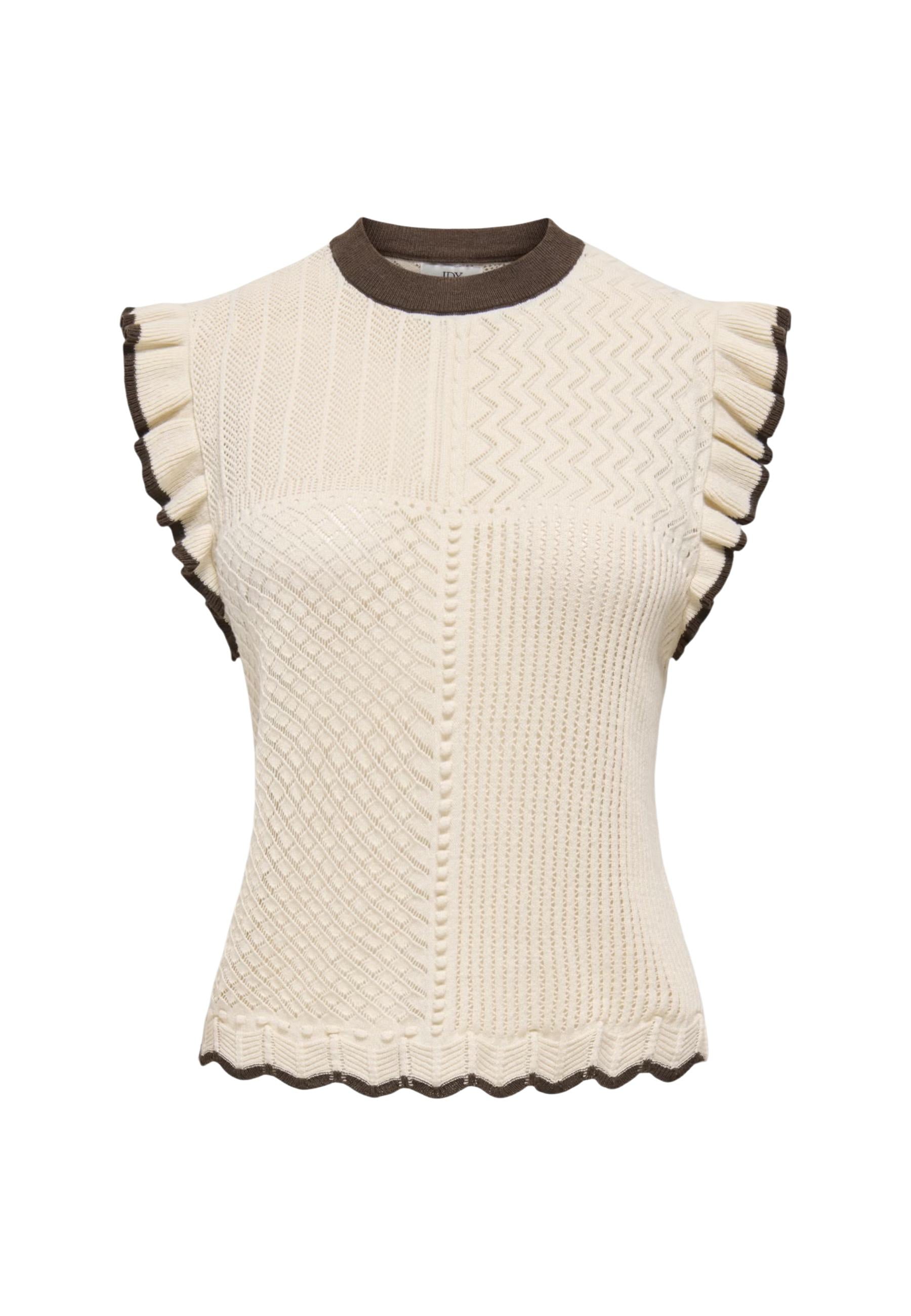 Jacqueline De Yong T-shirt femme — beige