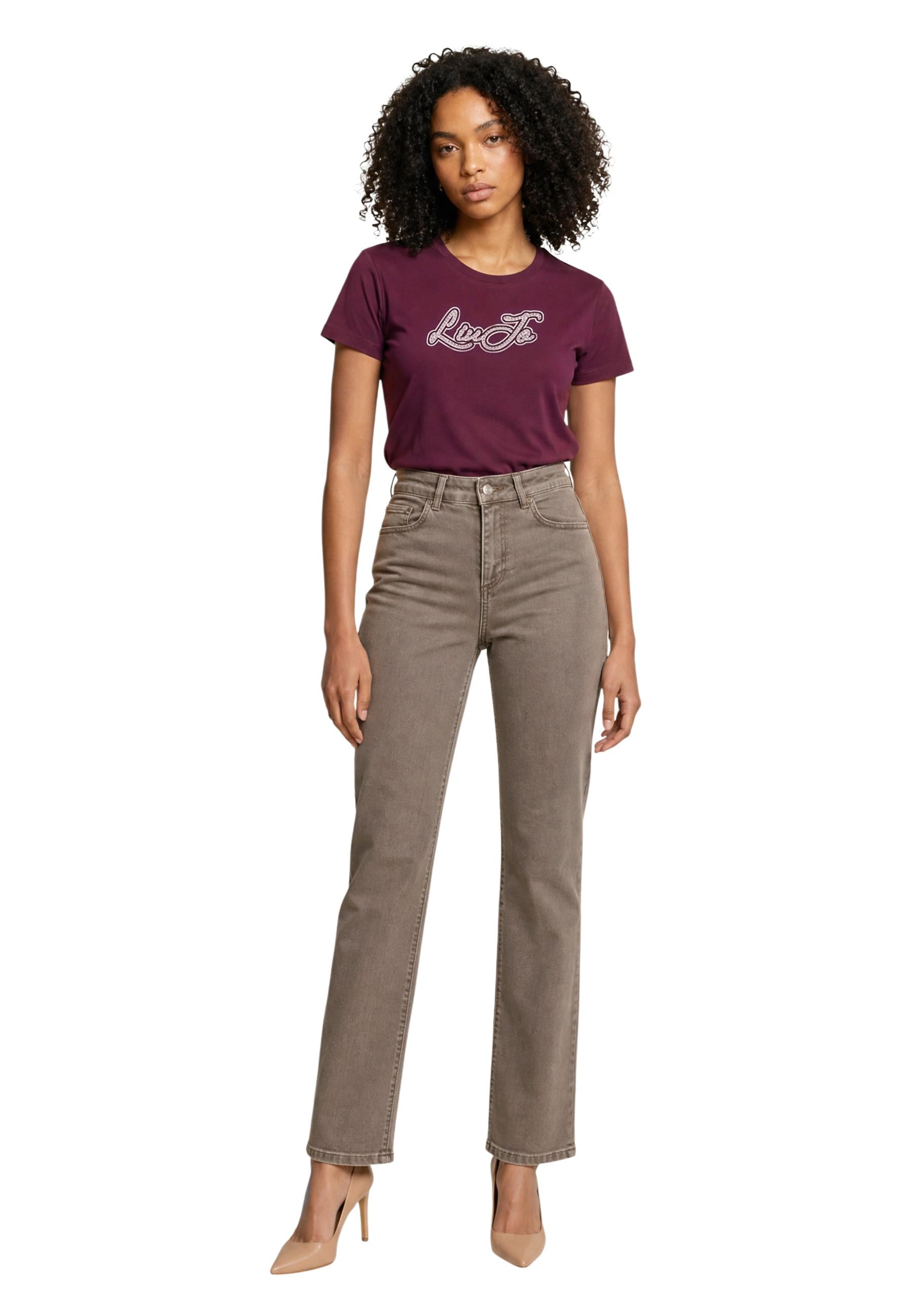 Liu Jo T-shirt femme — bordeaux