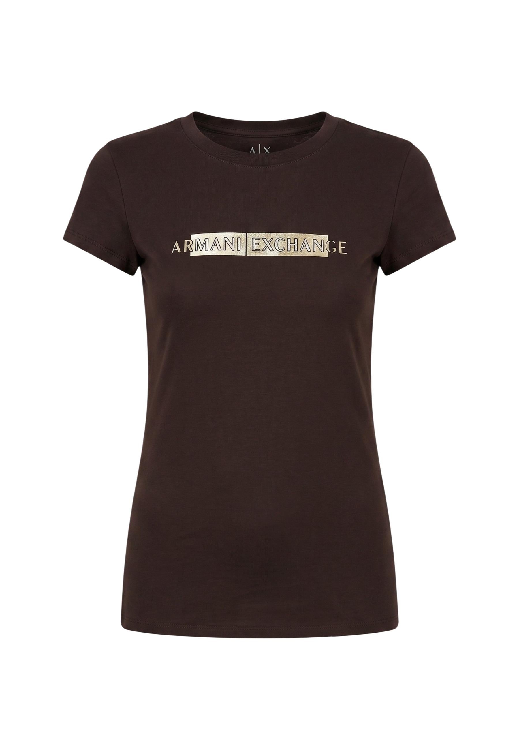 Armani Exchange T-shirt femme — brown