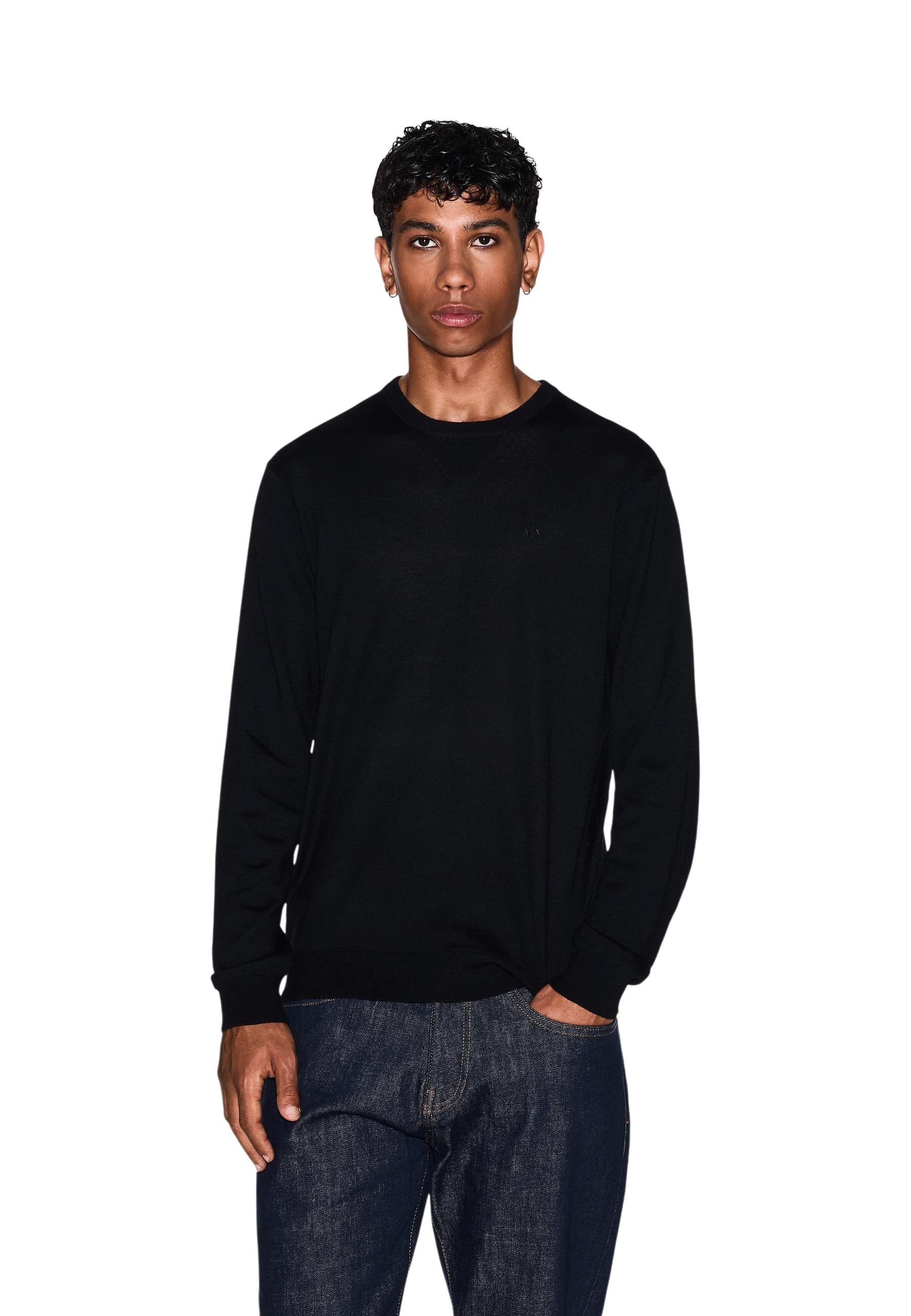 Armani Exchange Pull homme — black
