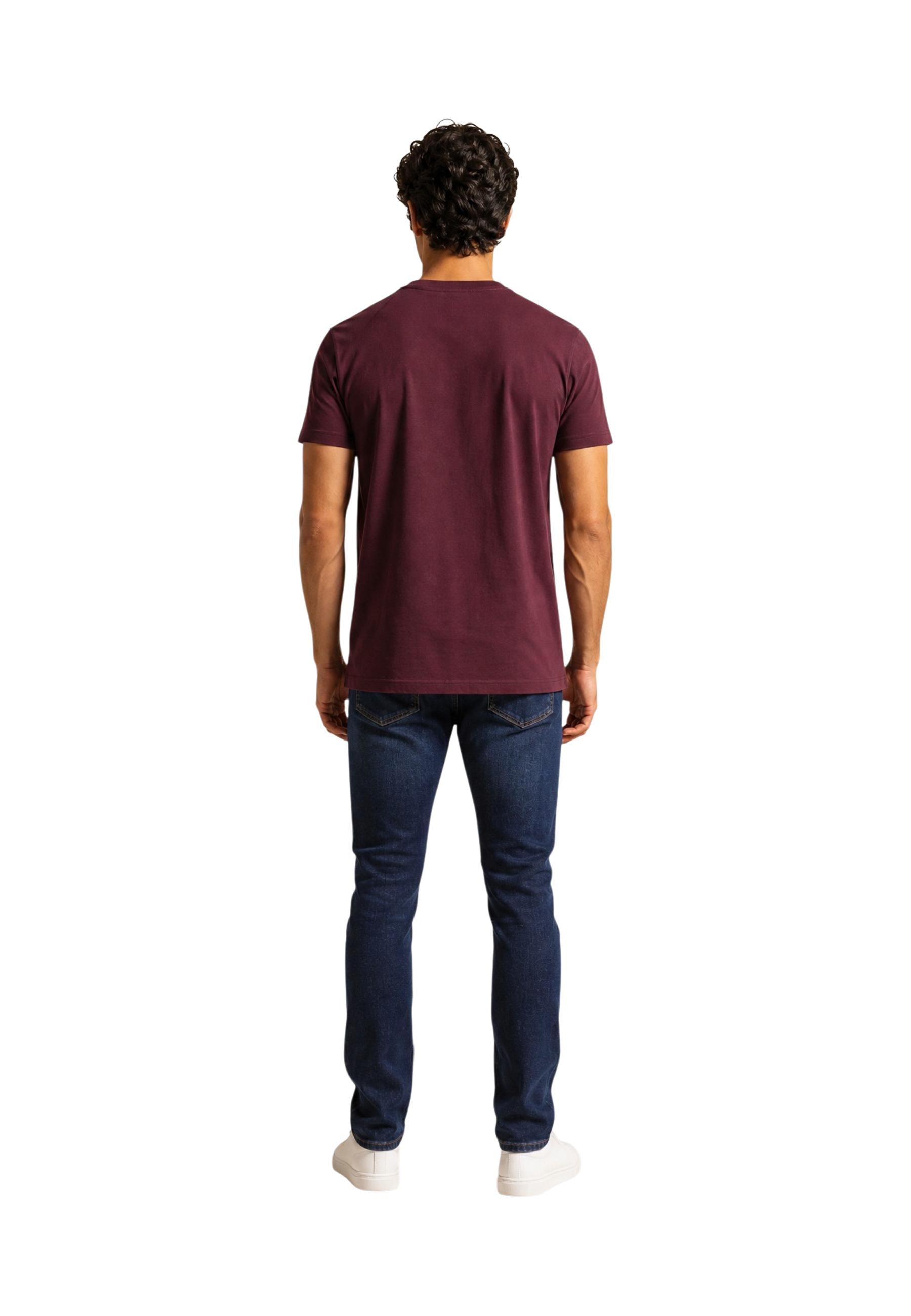 Tommy Hilfiger Jeans T-shirt homme — bordeaux