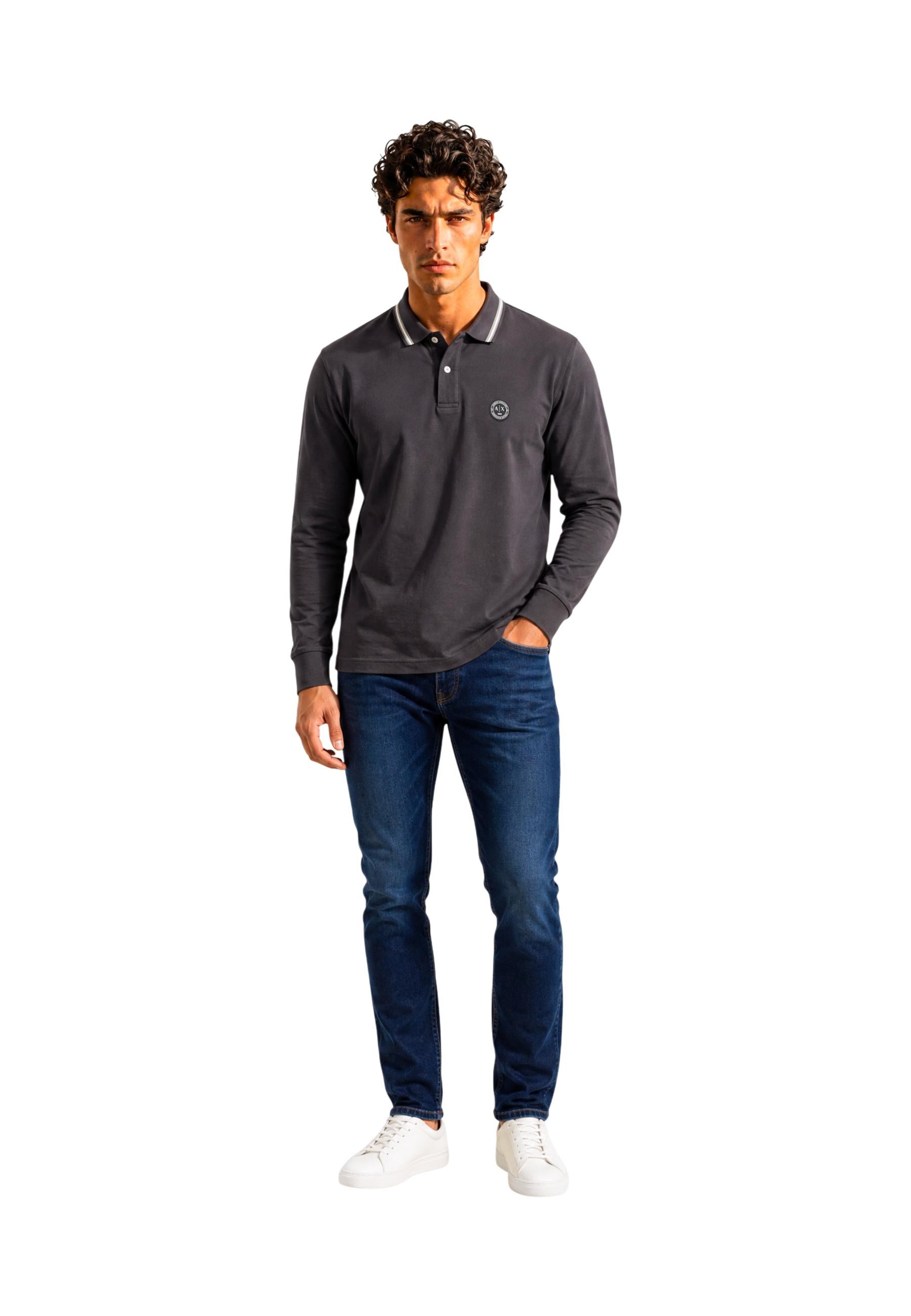 Armani Exchange Polo homme — black