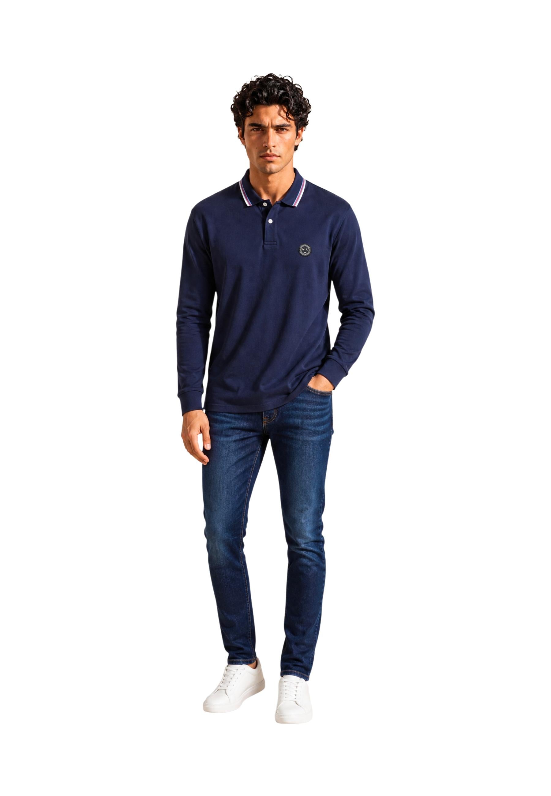 Armani Exchange Polo homme — blue