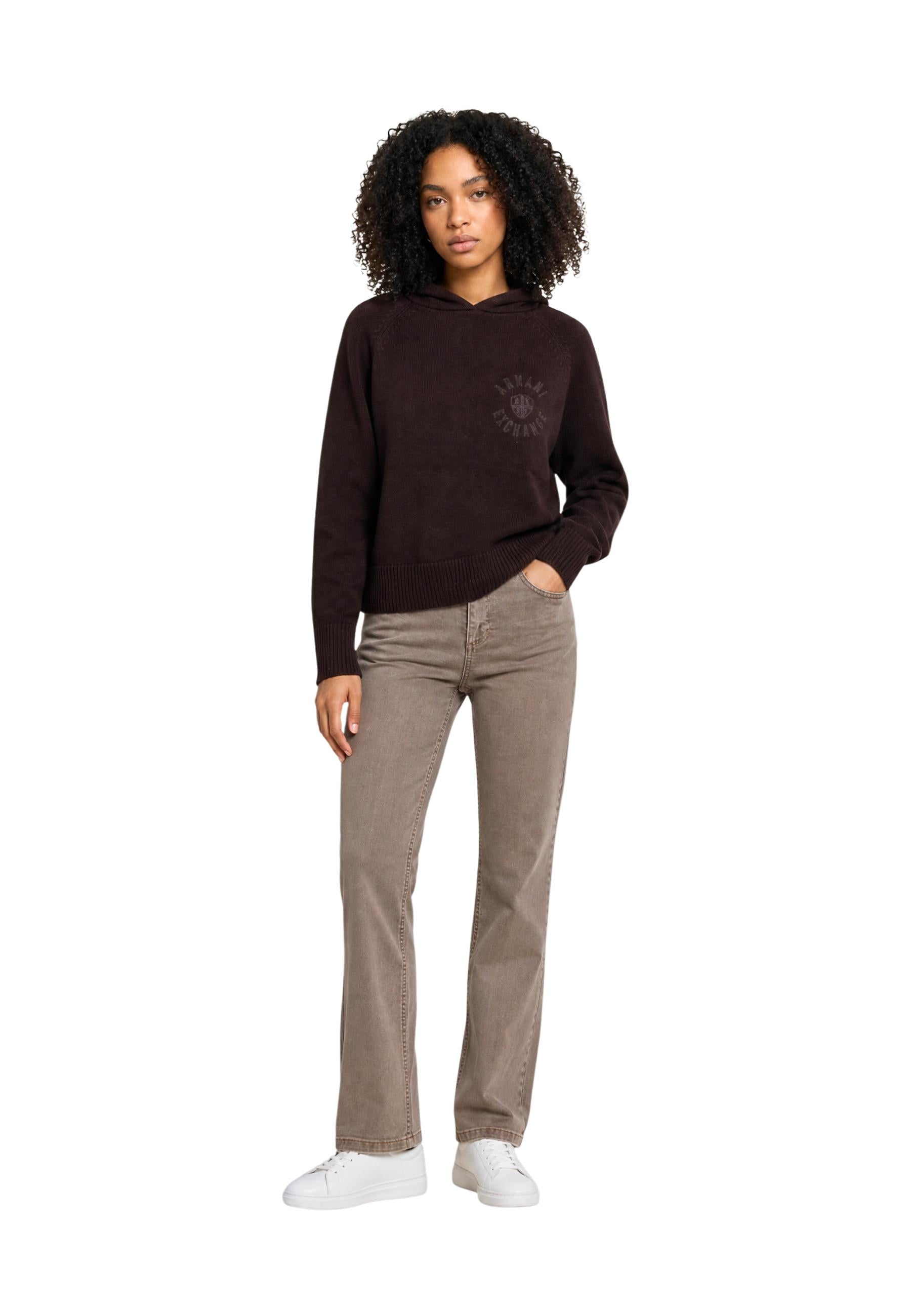 Armani Exchange Pull femme — brown