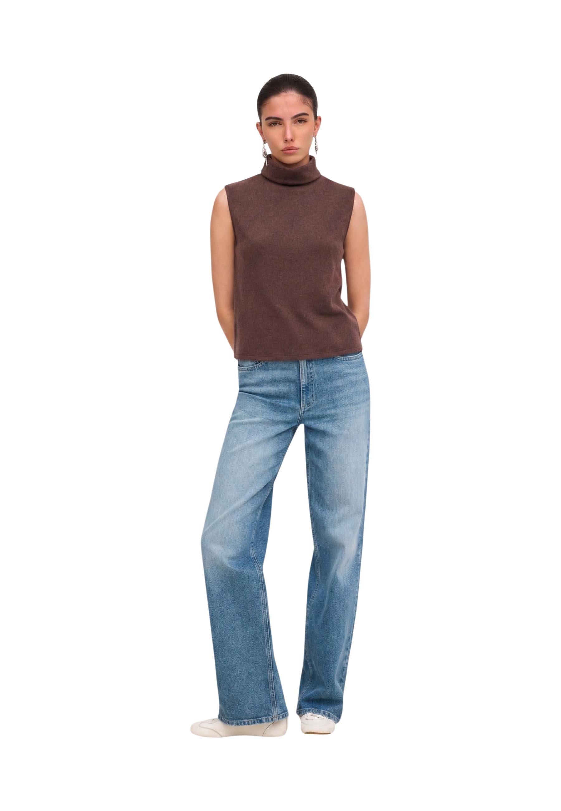 Jacqueline De Yong Pull femme — brown