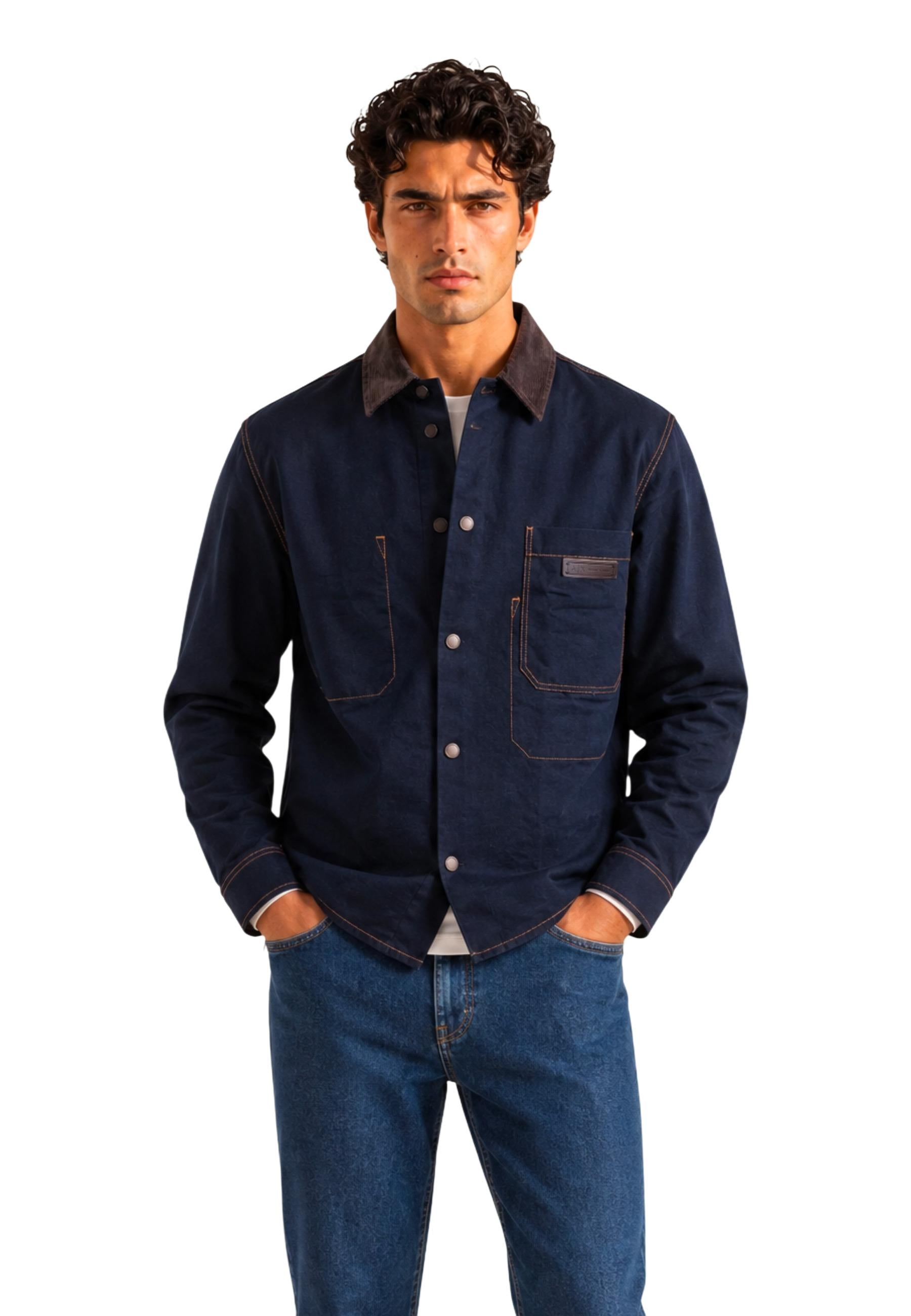 Armani Exchange Chemise homme Chemises — blue