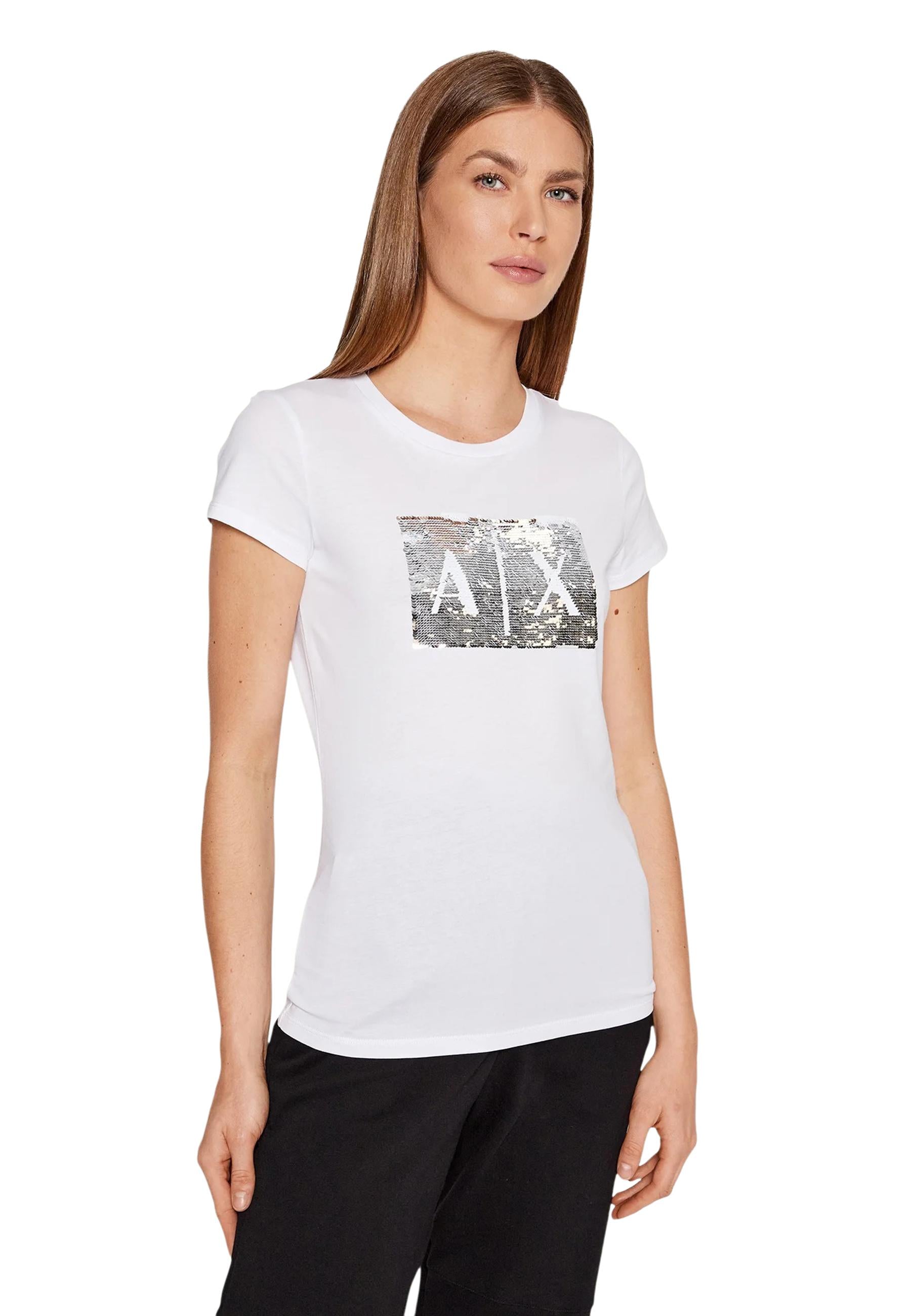 Armani Exchange T-shirt femme — white