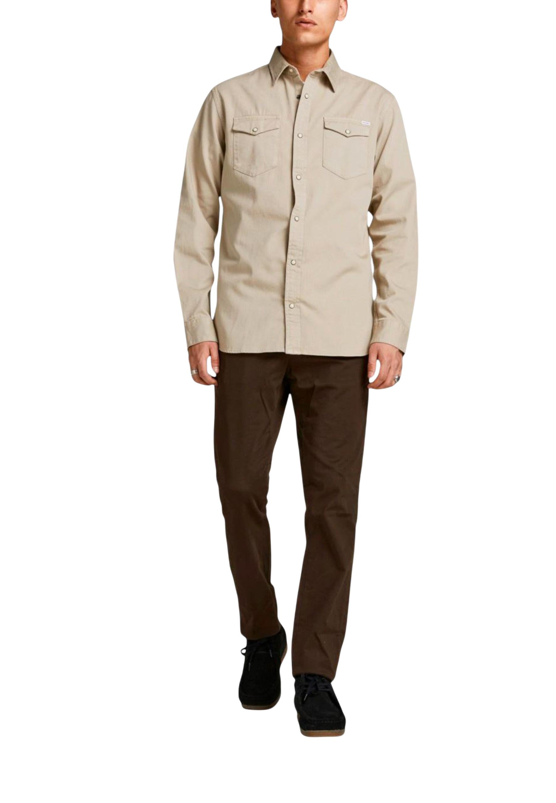 Jack & Jones Chemise homme Chemises — beige
