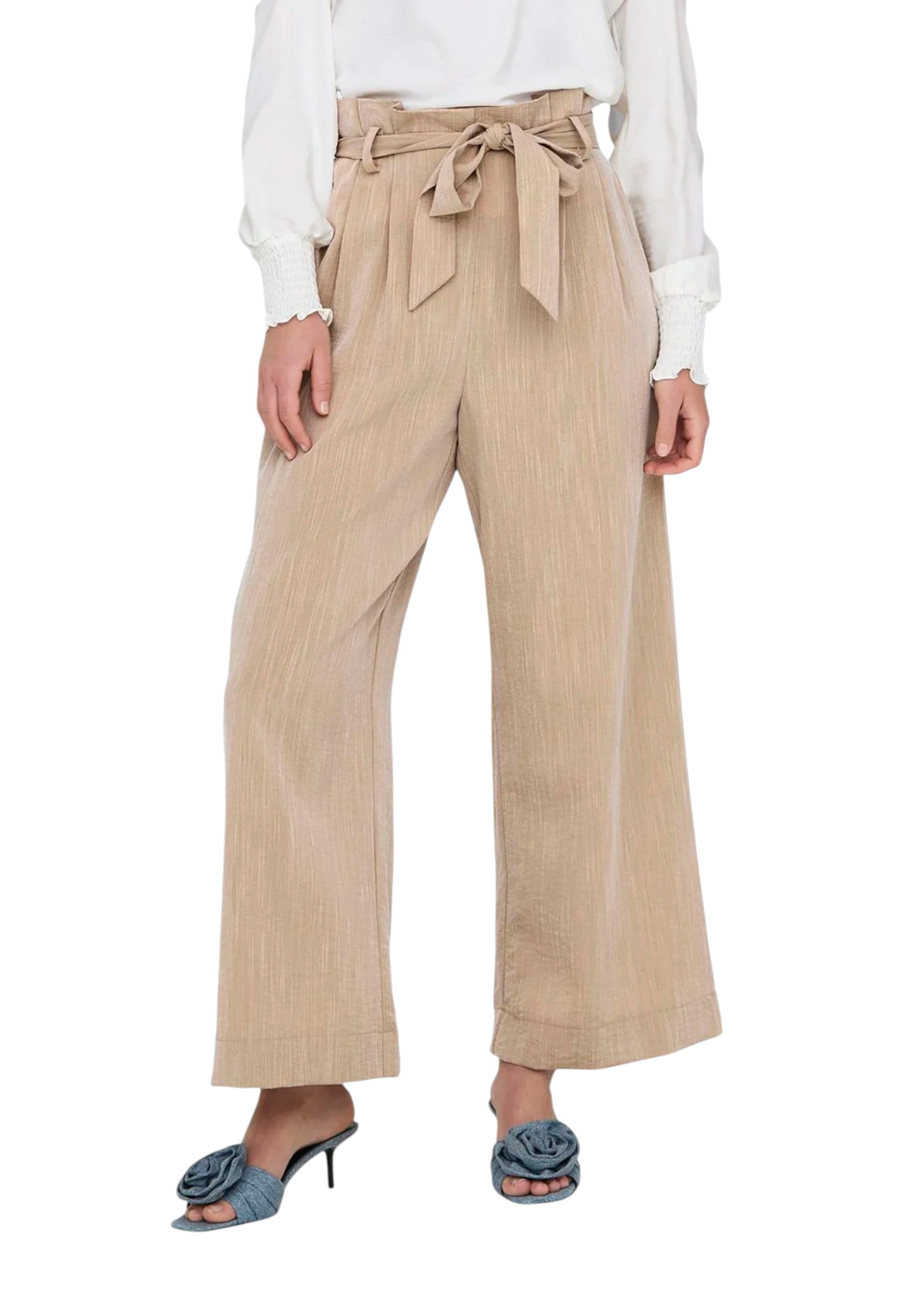 Only Pantalon femme Pantalons — beige