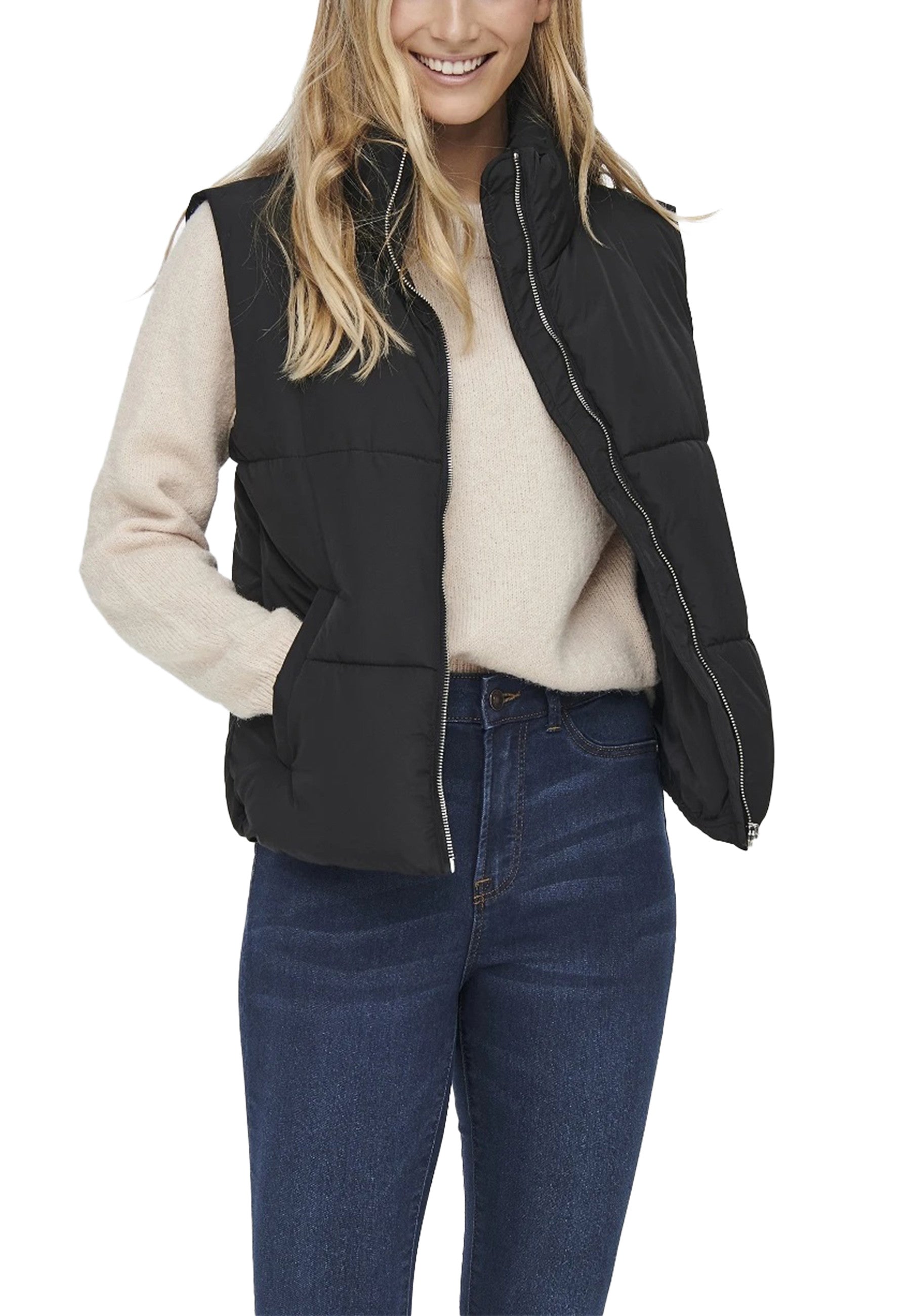 Jacqueline De Yong Vêtement femme Gilets — black