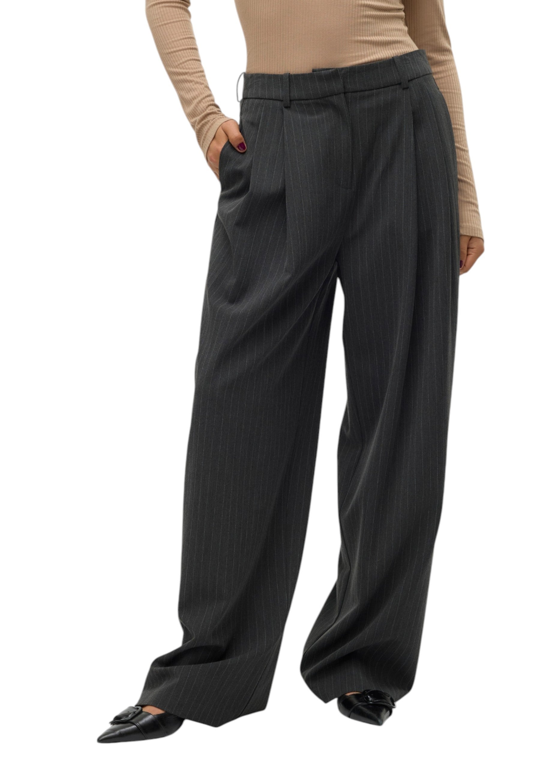 Vero Moda Pantalon femme Pantalons — grey