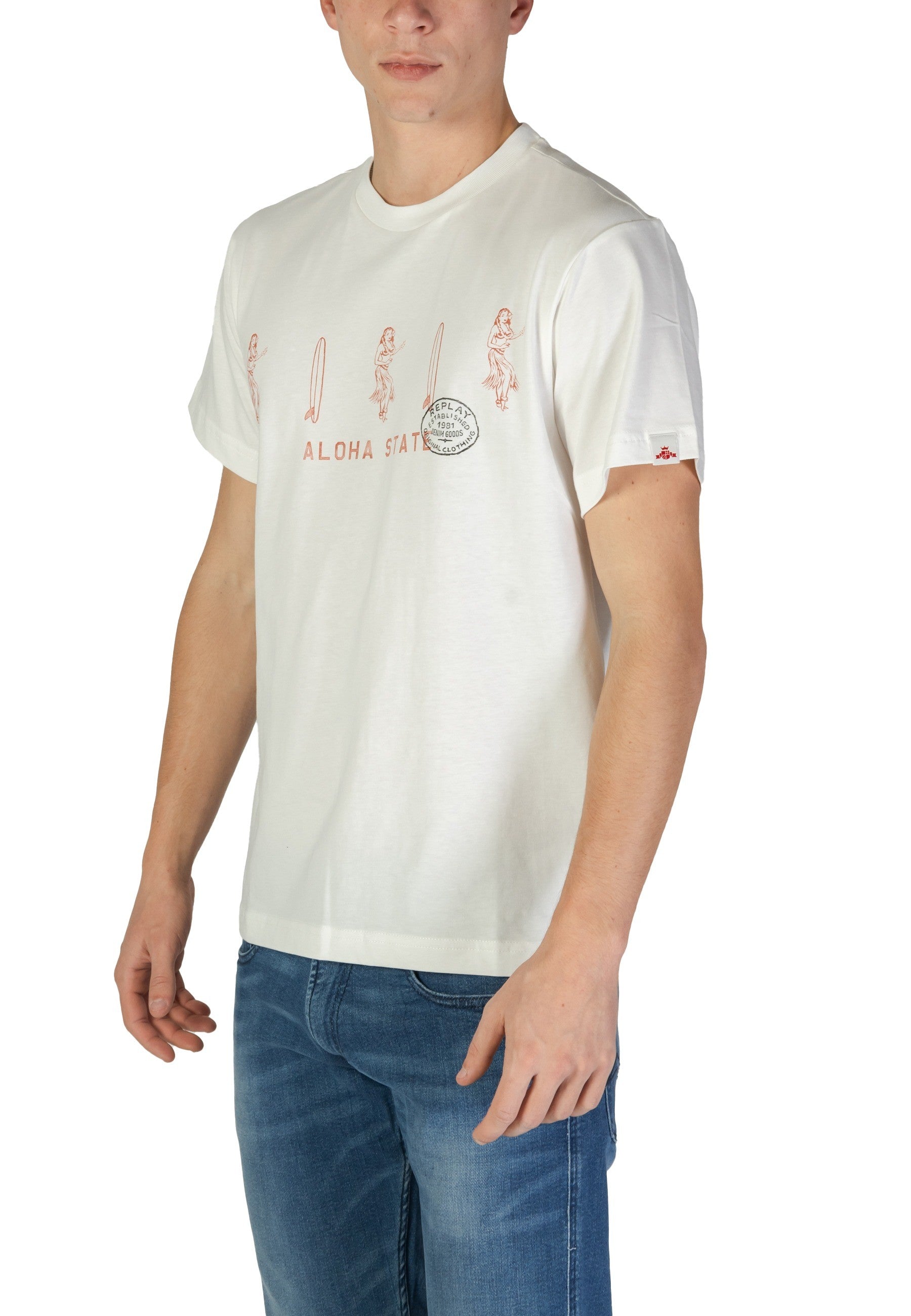 Replay T-shirt homme — white