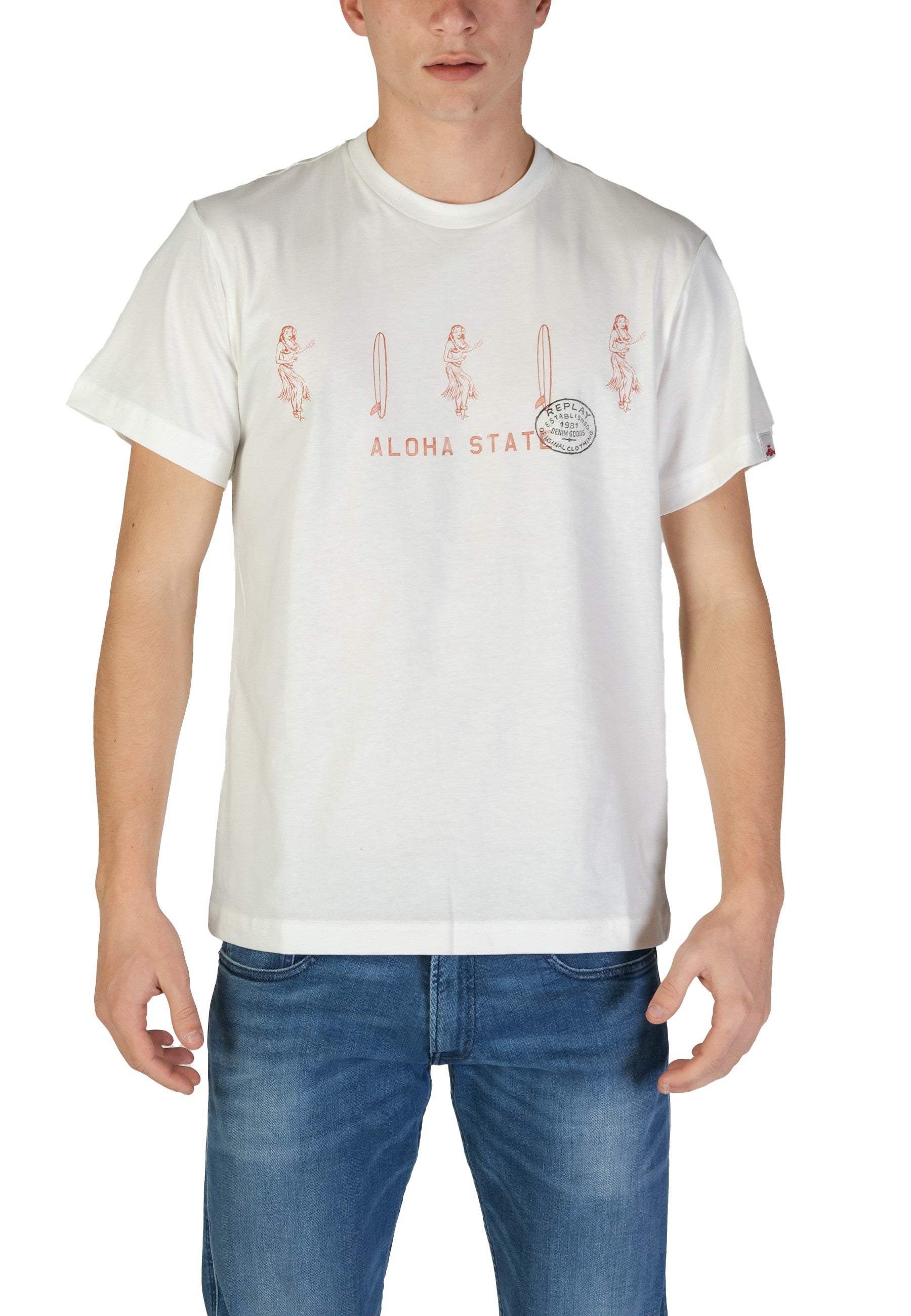 Replay T-shirt homme — white