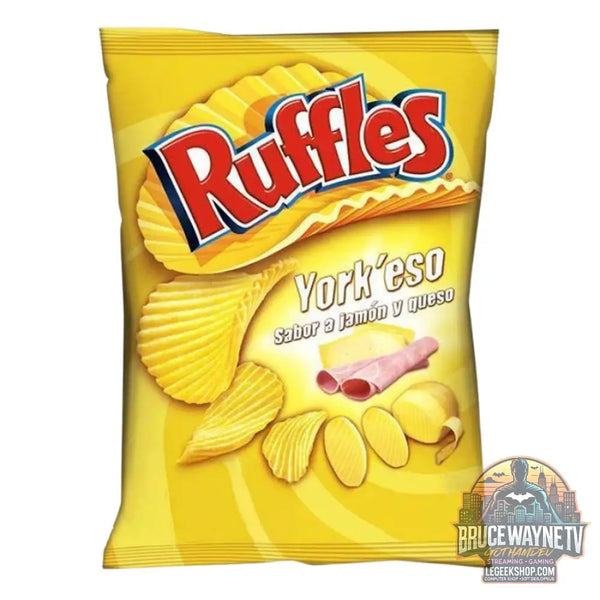 Ruffles York’eso chips au goût de fromage et jambon de 150g (Paquet de 19) - Snacks & boissons importés