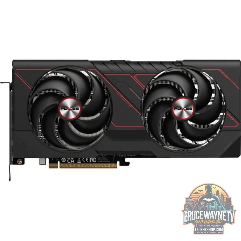 SAPPHIRE Radeon RX 9070 Pulse, carte graphique noir, RDNA4, GDDR6, 2x DisplayPort, 2x HDMI - SAPPHIRE - vue 2