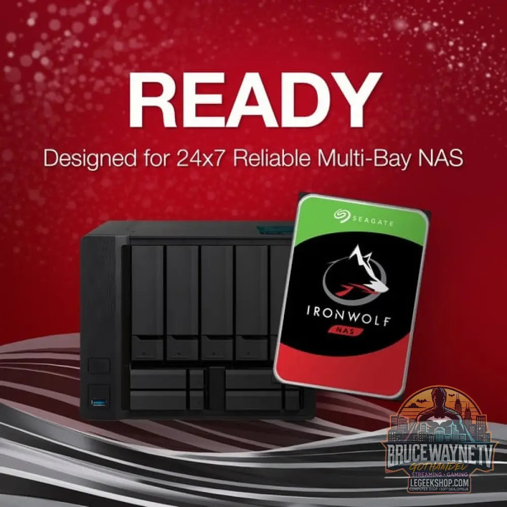 Seagate IronWolf NAS 12 TB CMR, Festplatte SATA 6 Gb/s, 3,5" - Seagate - vue 3