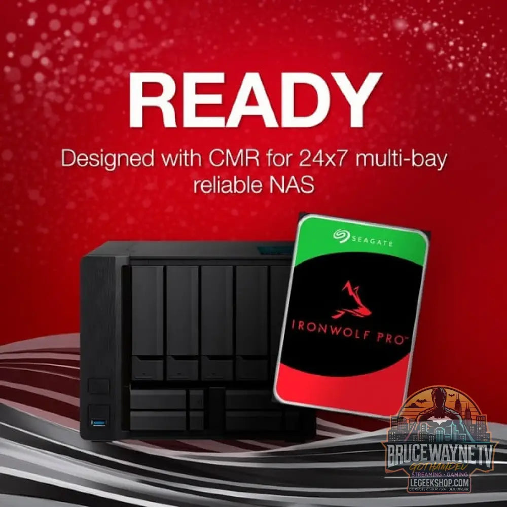 Seagate IronWolf Pro NAS 10 TB CMR, Festplatte SATA 6 Gb/s, 3,5" - Seagate - vue 3