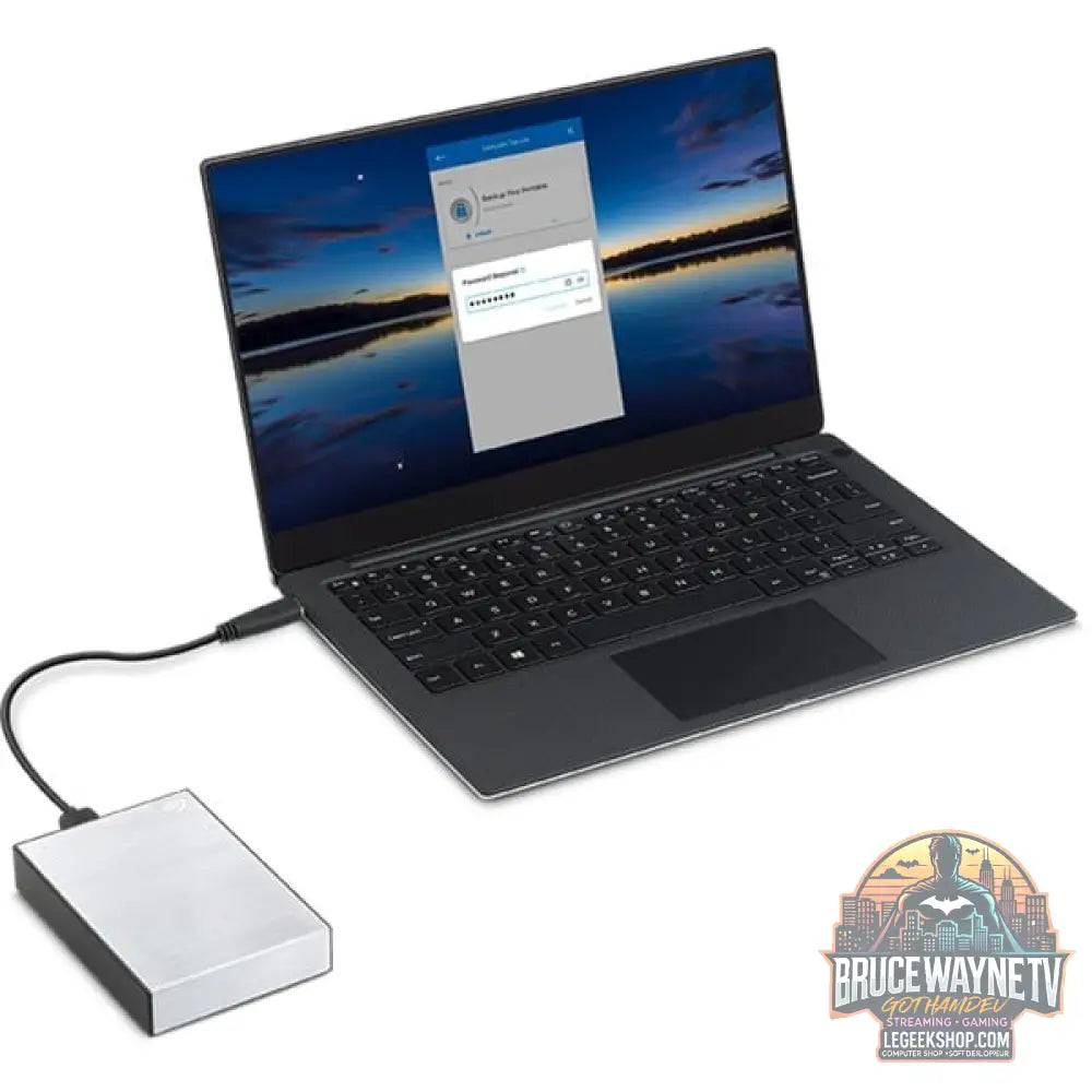 Seagate One Touch avec Kennwort 1 TB, Externe Festplatte argent, Micro-USB-B 3.2 Gen 1 (5 Gbit/s) - Seagate - vue 13
