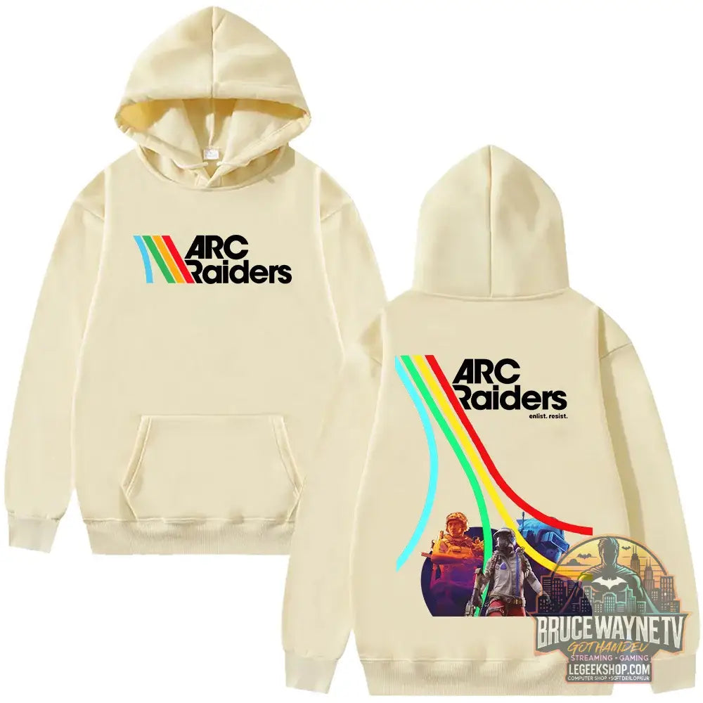 Sweat à Capuche Arc Raiders Graphique Streetwear Unisexe - khaki / XXXL - Sweat à Capuche