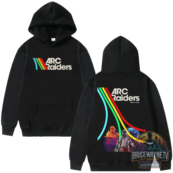 Sweat à Capuche Arc Raiders Graphique Streetwear Unisexe - noir / XXXL - Sweat à Capuche