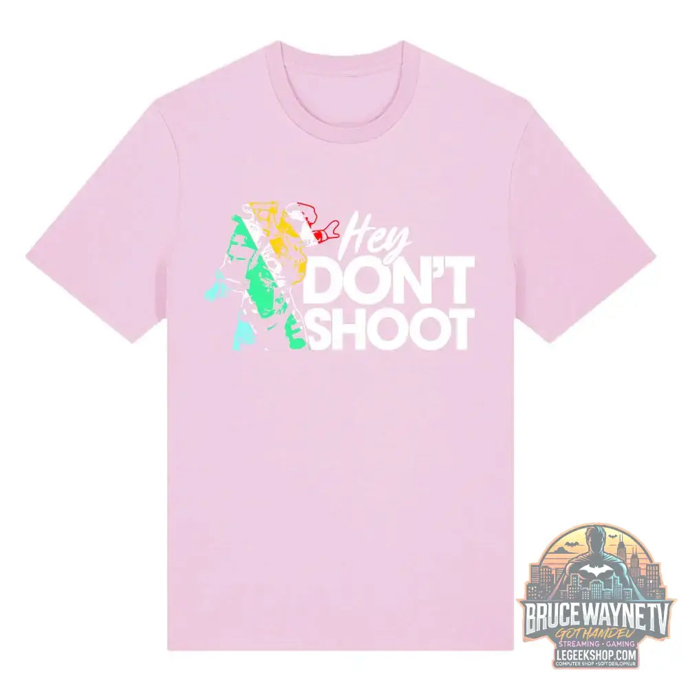 T-Shirt Arc Raiders Don’t Shoot Streetwear Unisexe Coton - 500242-rose / XXL - T-Shirt