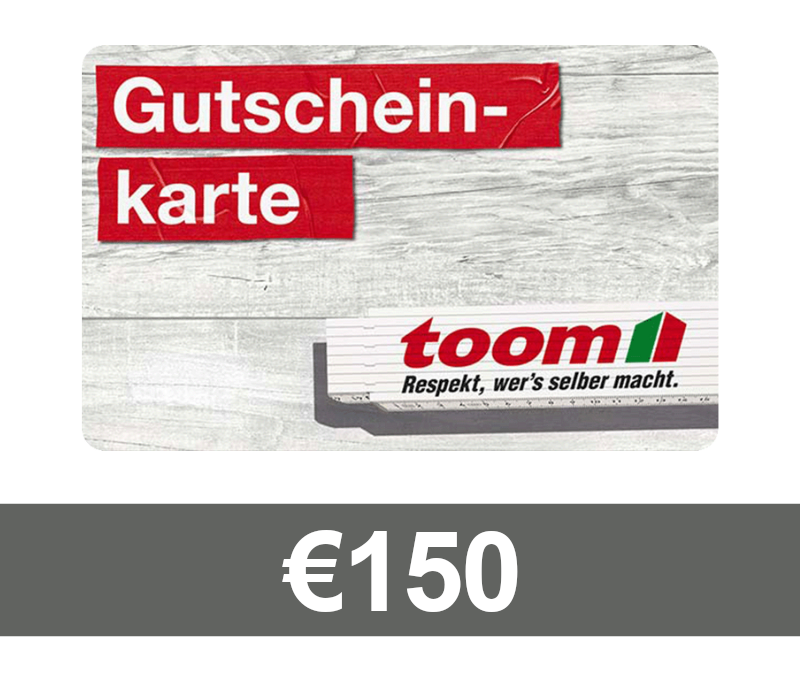 TOOM Baumarkt €150 Gift Card DE