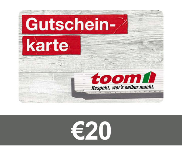 TOOM Baumarkt €20 Gift Card DE
