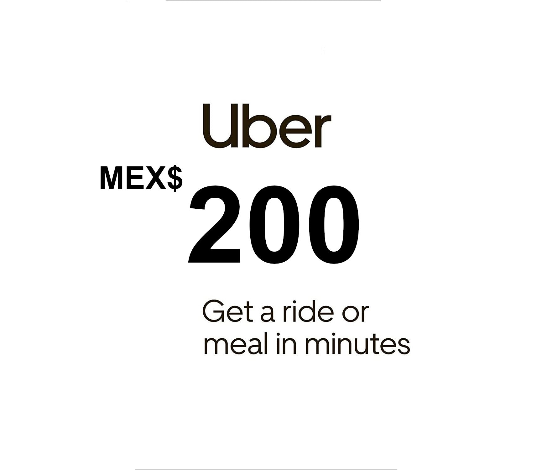 Uber MXN 200 Gift Card MX