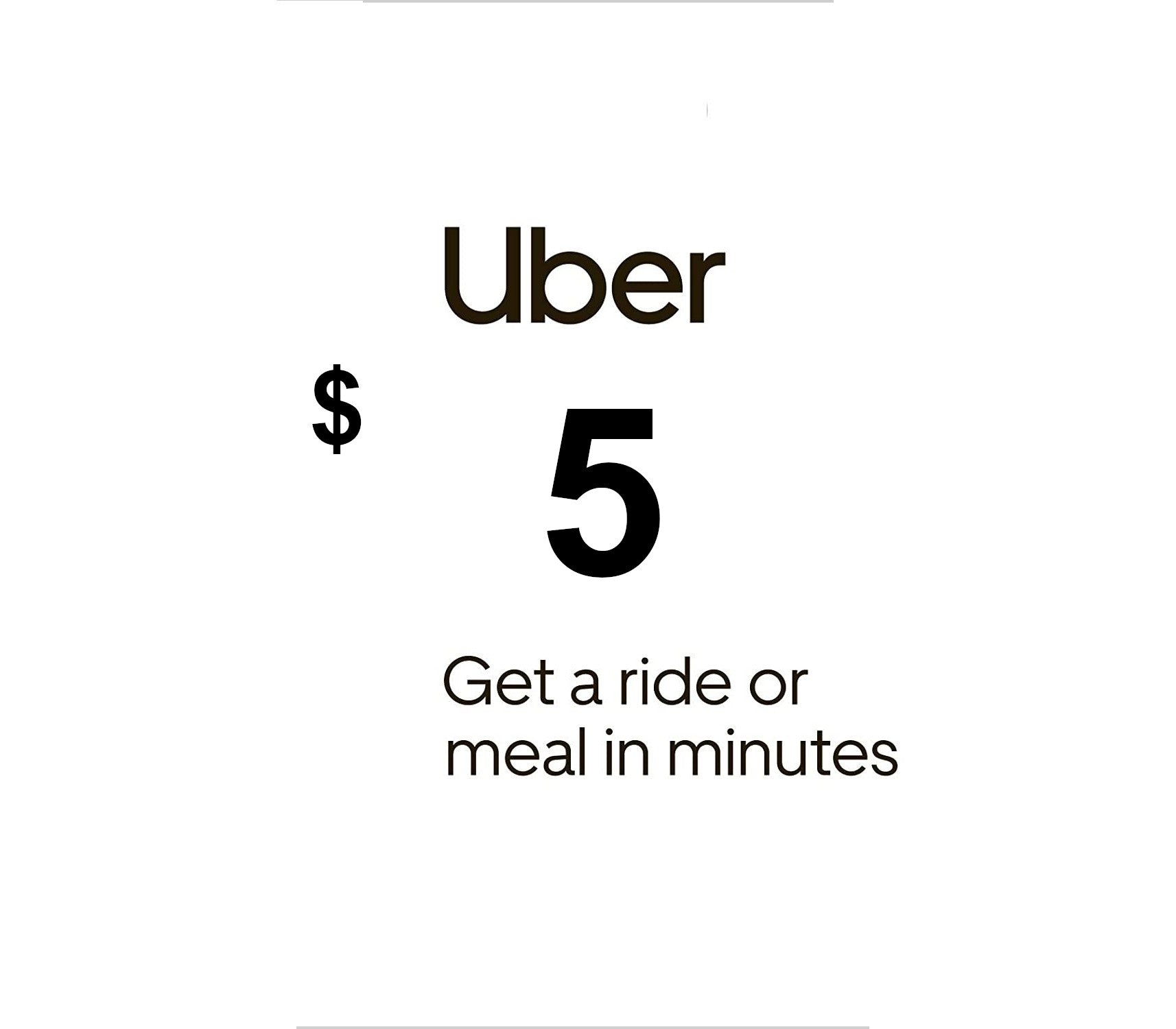 Uber $5 US Gift Card