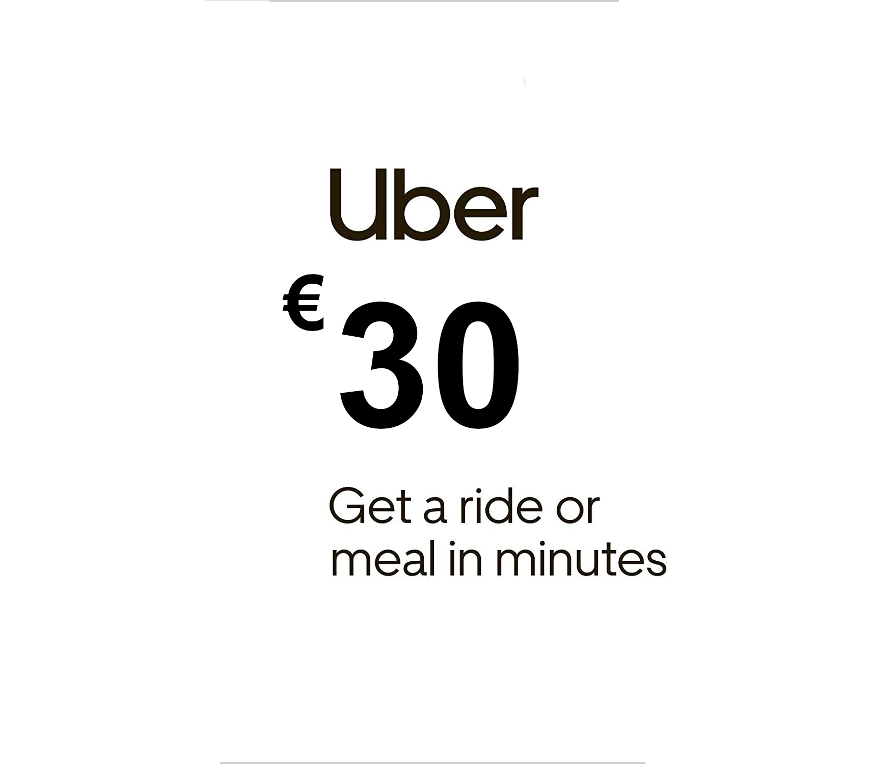 Uber €30 IT Gift Card