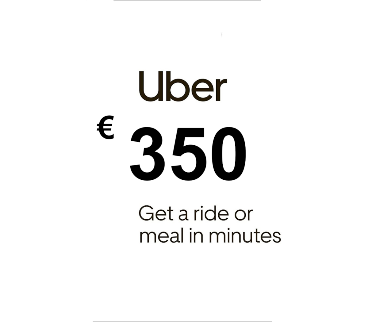 Uber €350 DE Gift Card