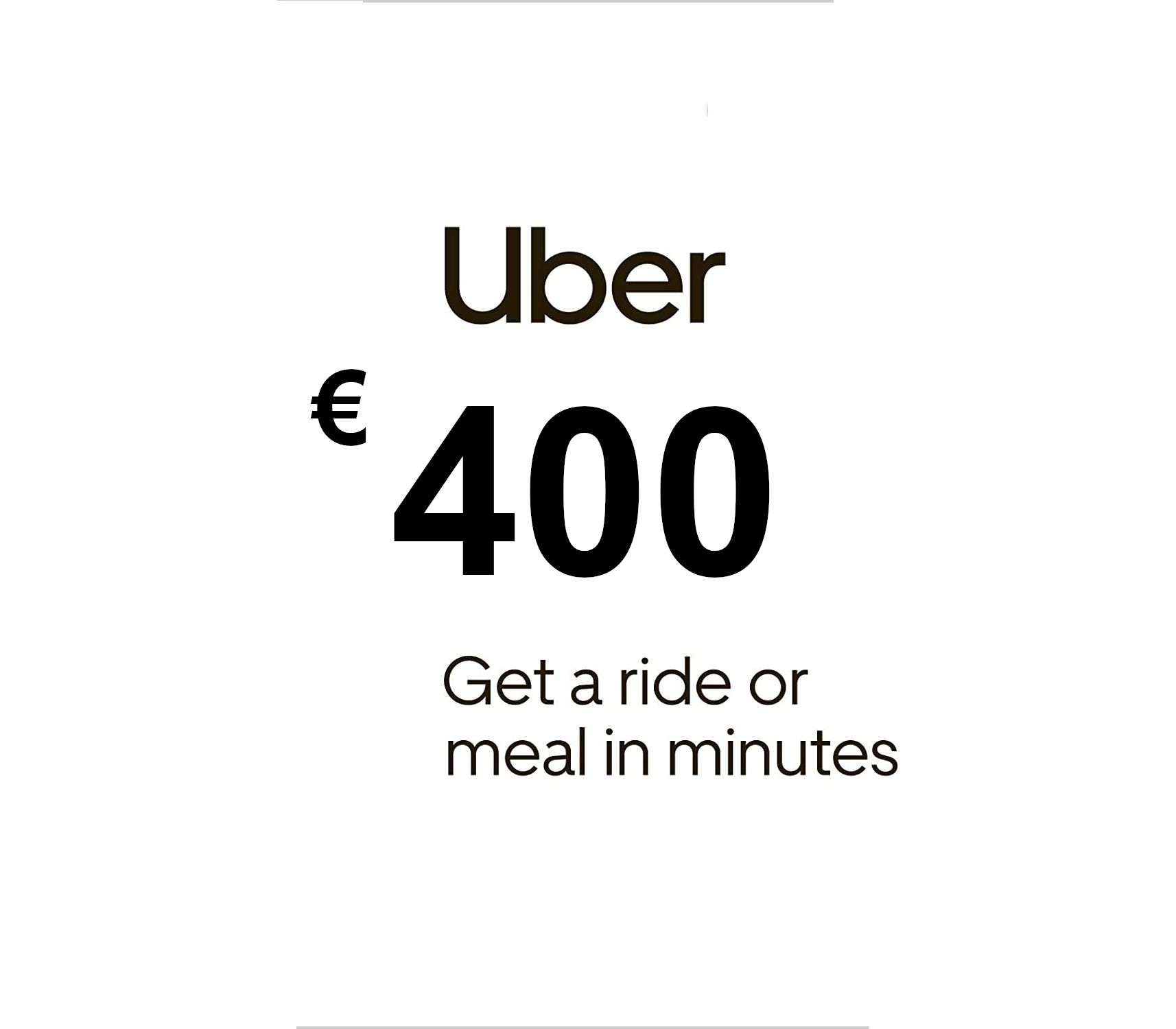 Uber EUR 400 Gift Card ES