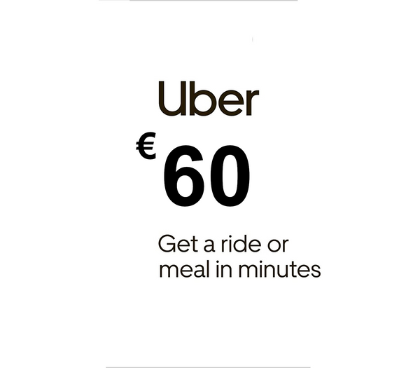 Uber €60 NL Gift Card