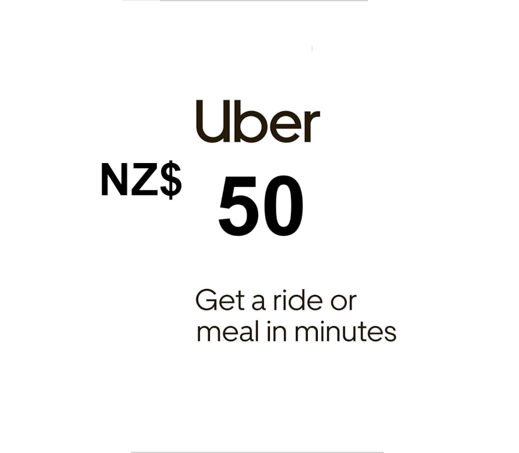 Uber NZD 50 Gift Card NZ