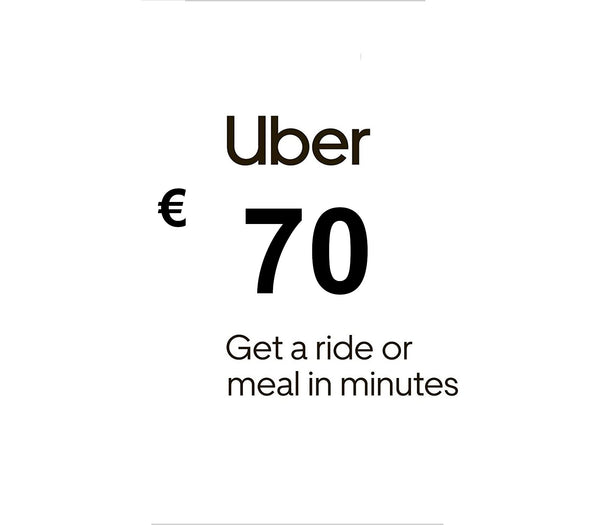 Uber EUR 70 Gift Card FR