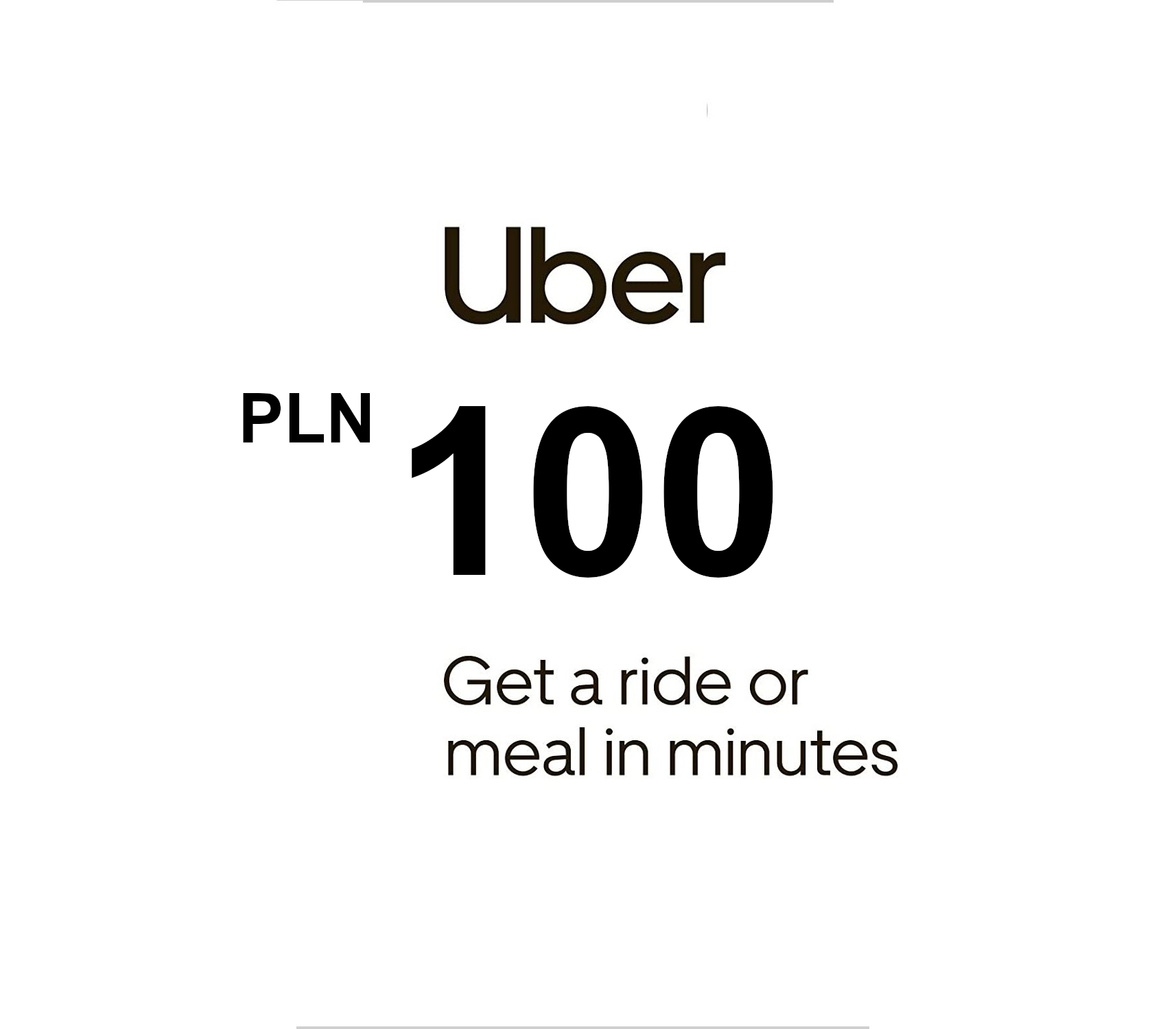 Uber PLN 100 Gift Card PL