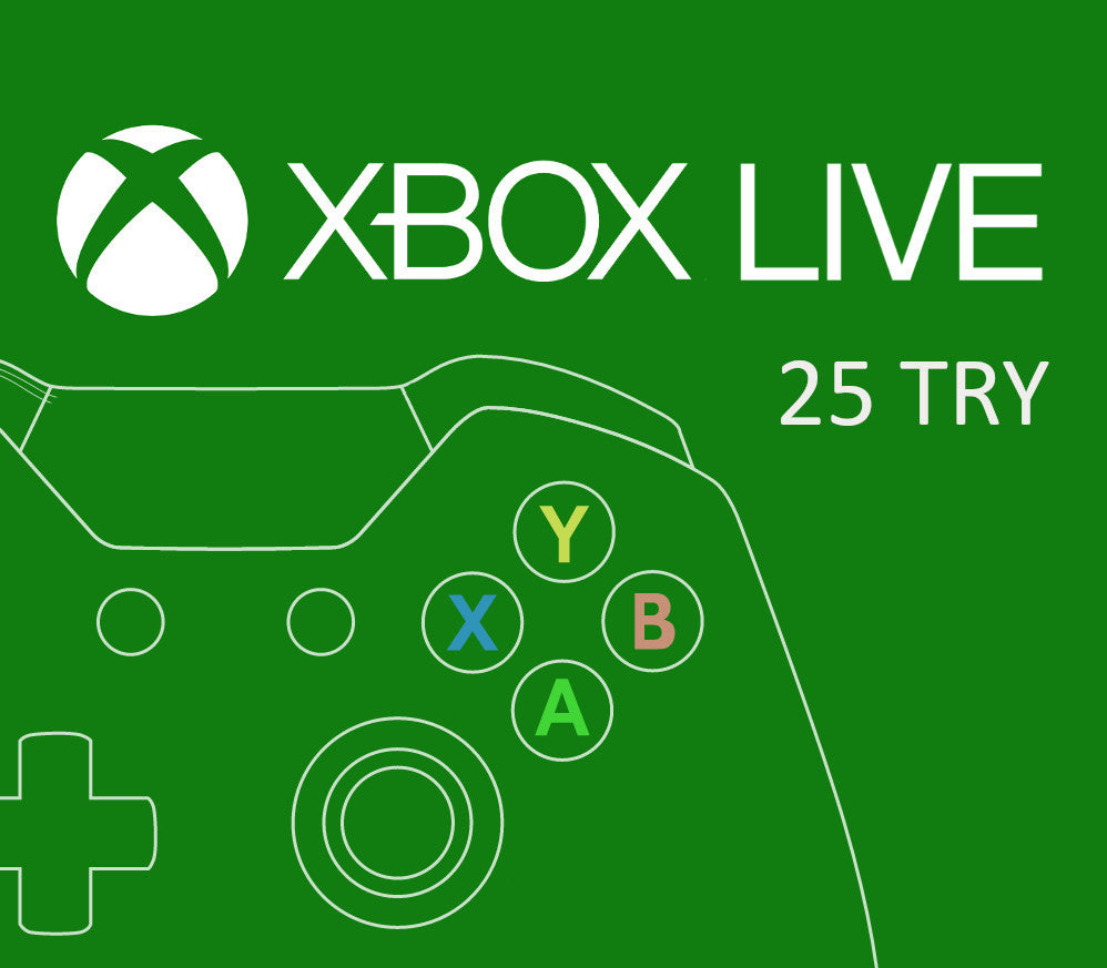 XBOX Live 25 TRY Prepaid Card TR