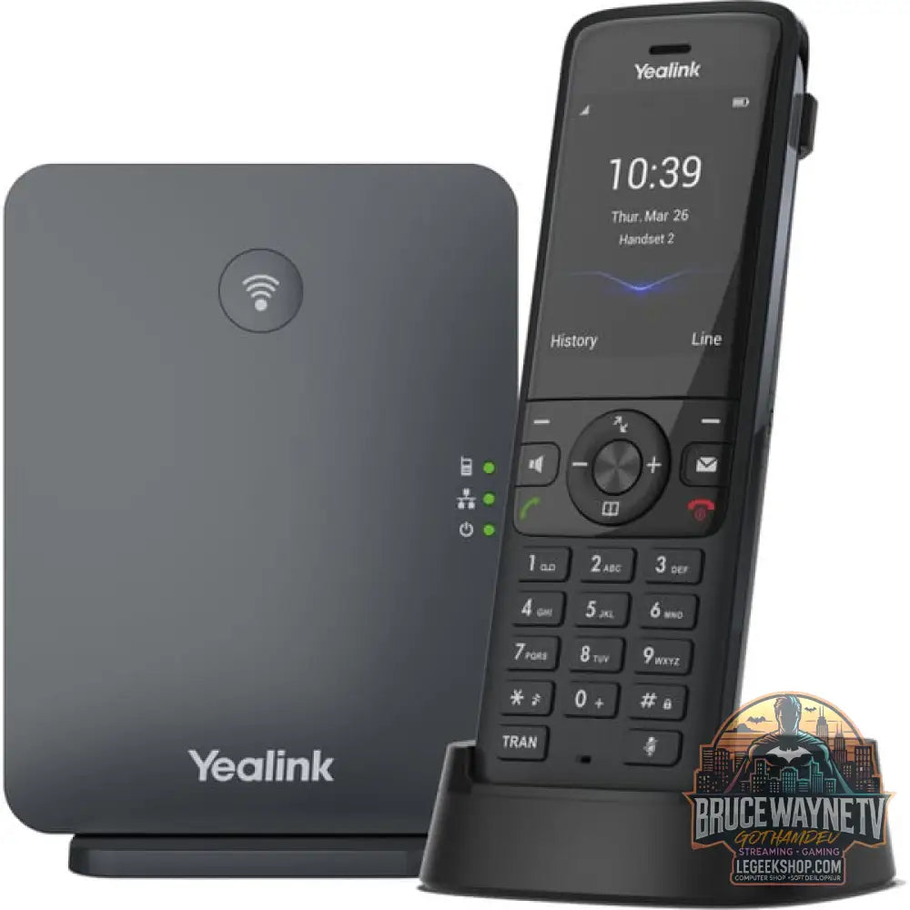 Yealink W78P, VoIP-Telefon noir, Basisstation avec Mobilteil - Yealink - vue 2